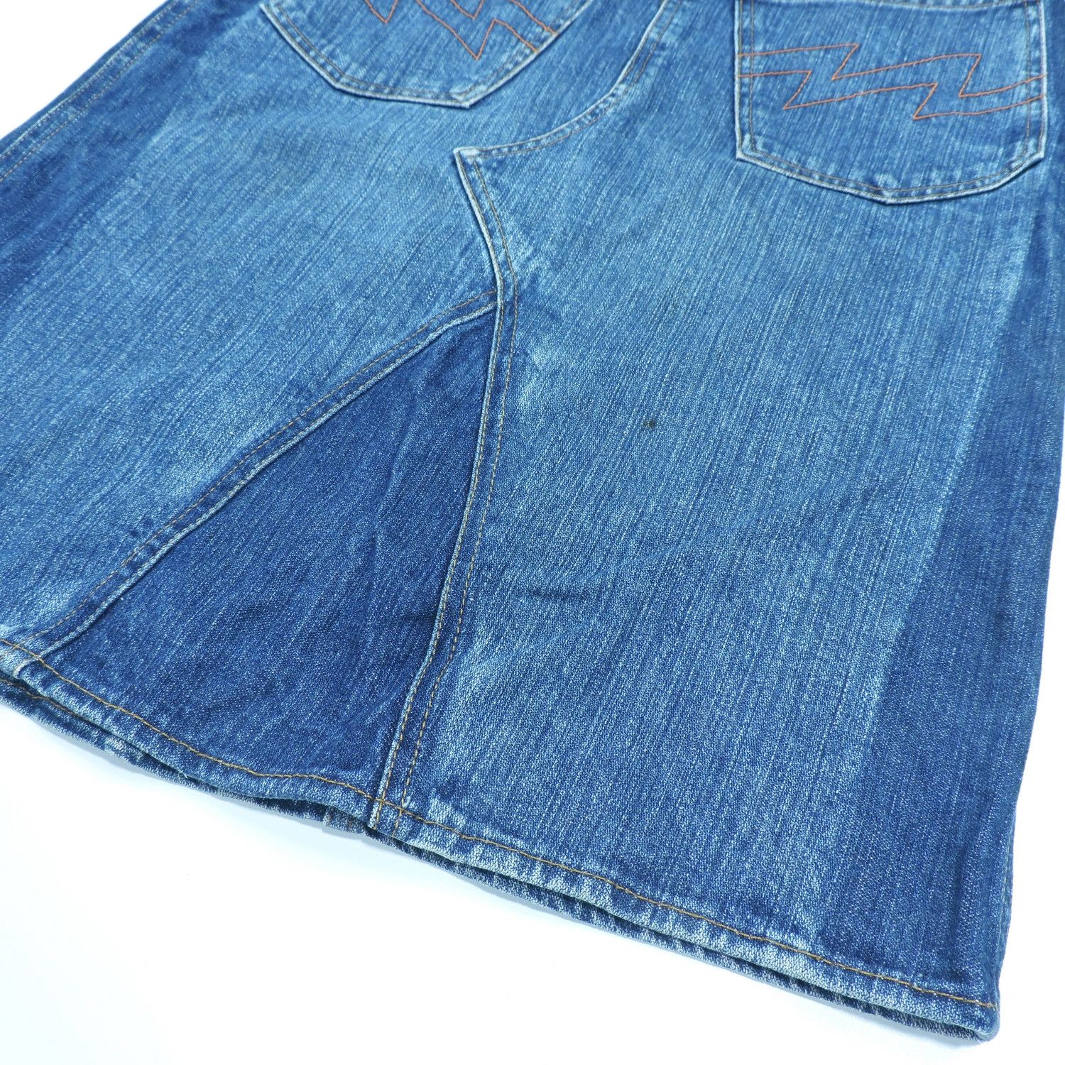 Walter Van Beirendonck W&LT WILD AND LETHAL KISS THE FUTURE DENIM MINI SKIRT Size 26" / US 2 / IT 38 - 18 Thumbnail