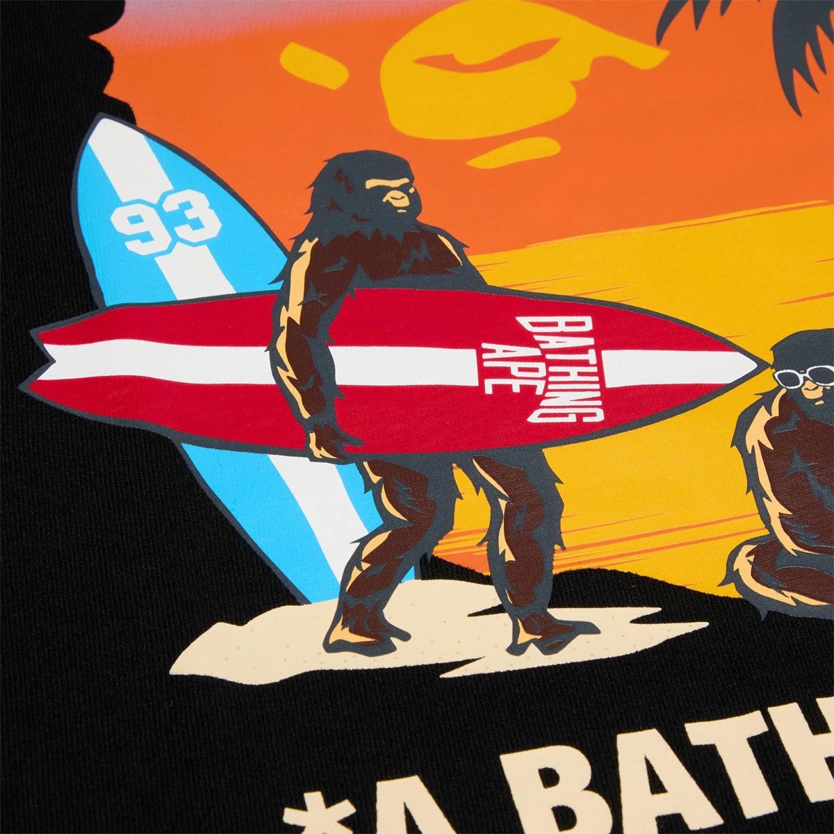 Bape BAPE Sunset Beach Ape Head Tee Black Size US S / EU 44-46 / 1 - 3 Thumbnail