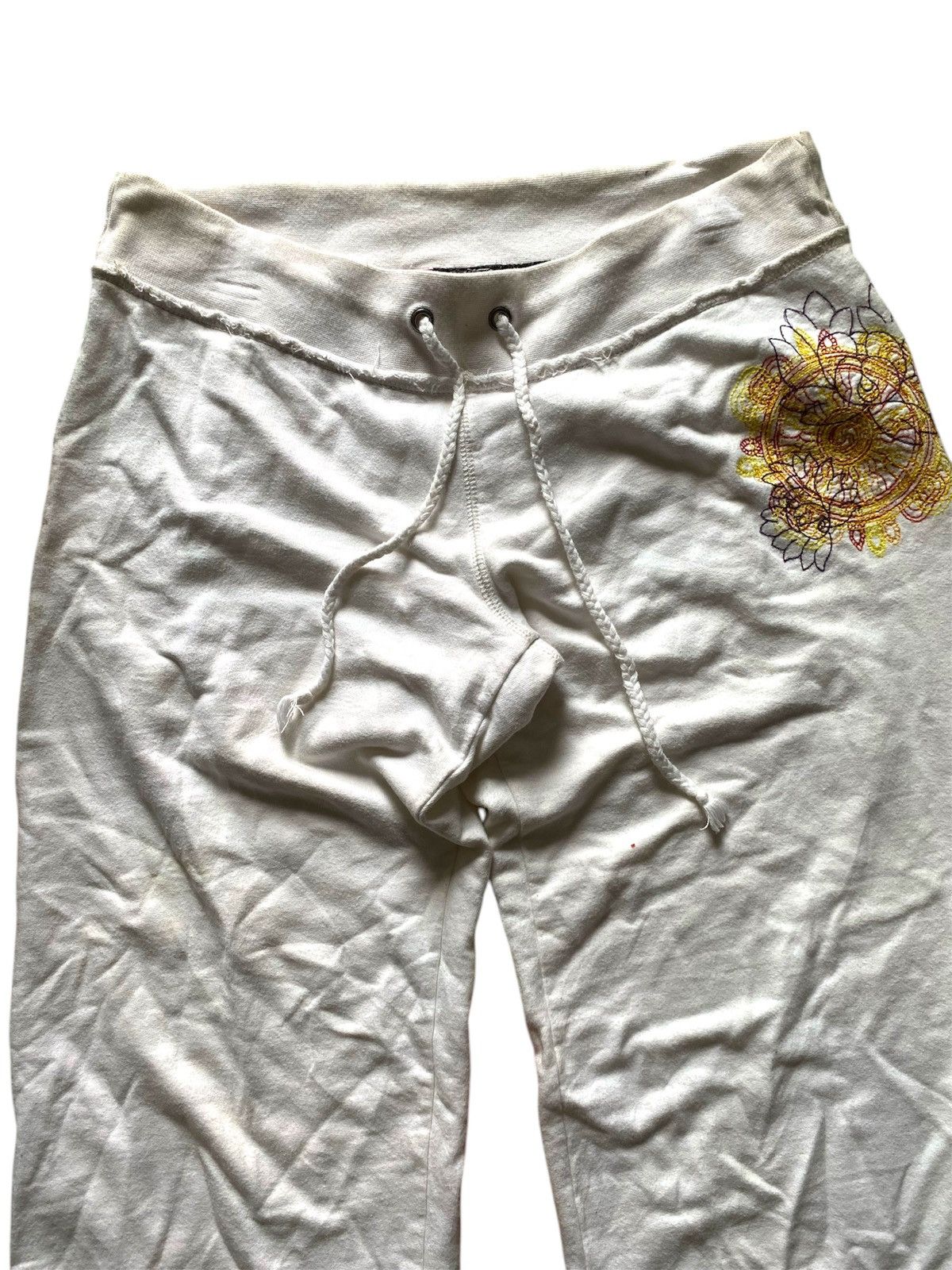 If Six Was Nine × Japanese Brand × Le Grande Bleu (L.G.B.) 2000s lucky brand buddha embrodiery flared sweatpants Size US 29 - 4 Thumbnail