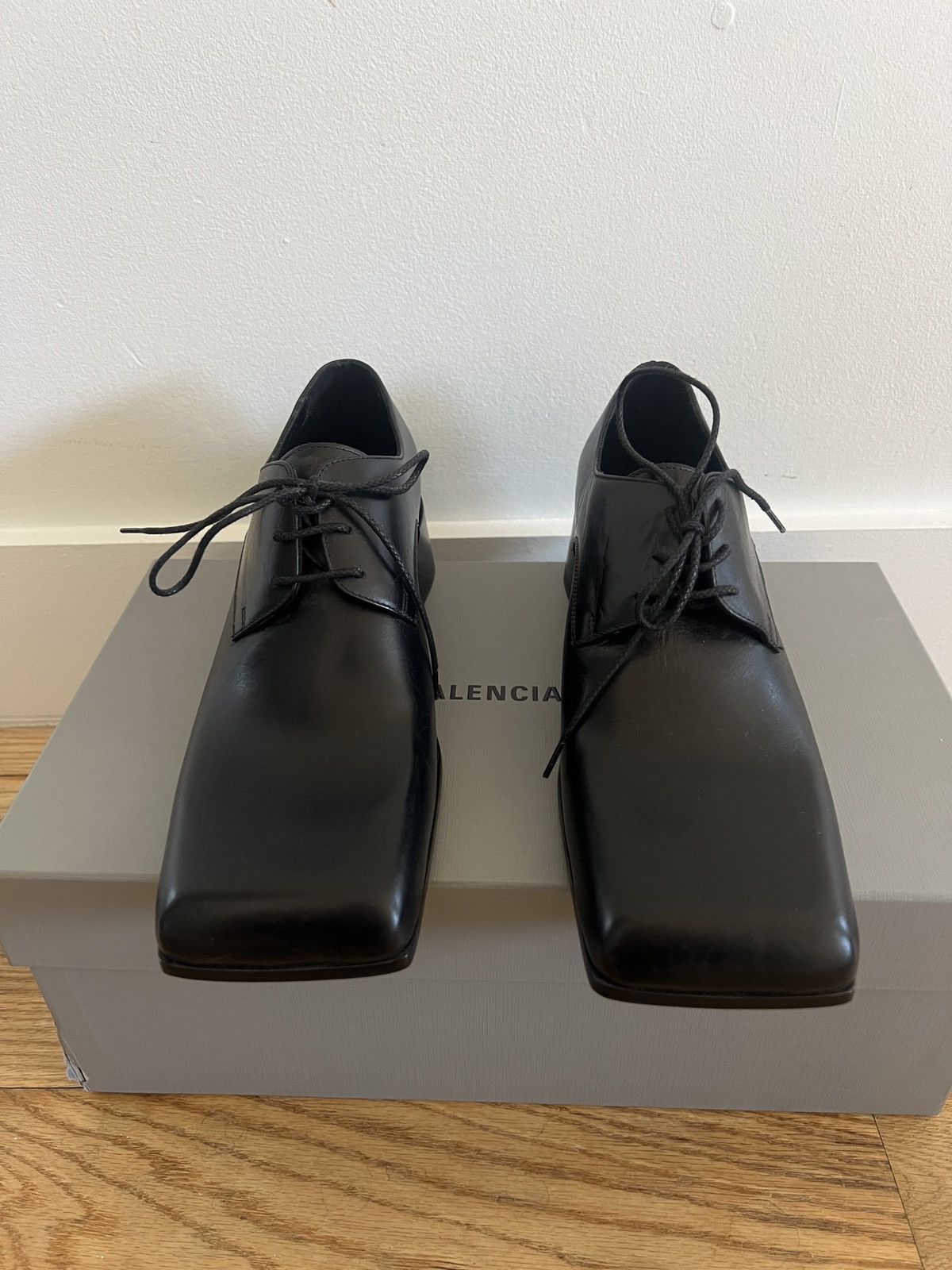 Balenciaga Work Derby Corsaro Calfskin Size US 7 / EU 40 - 2 Thumbnail