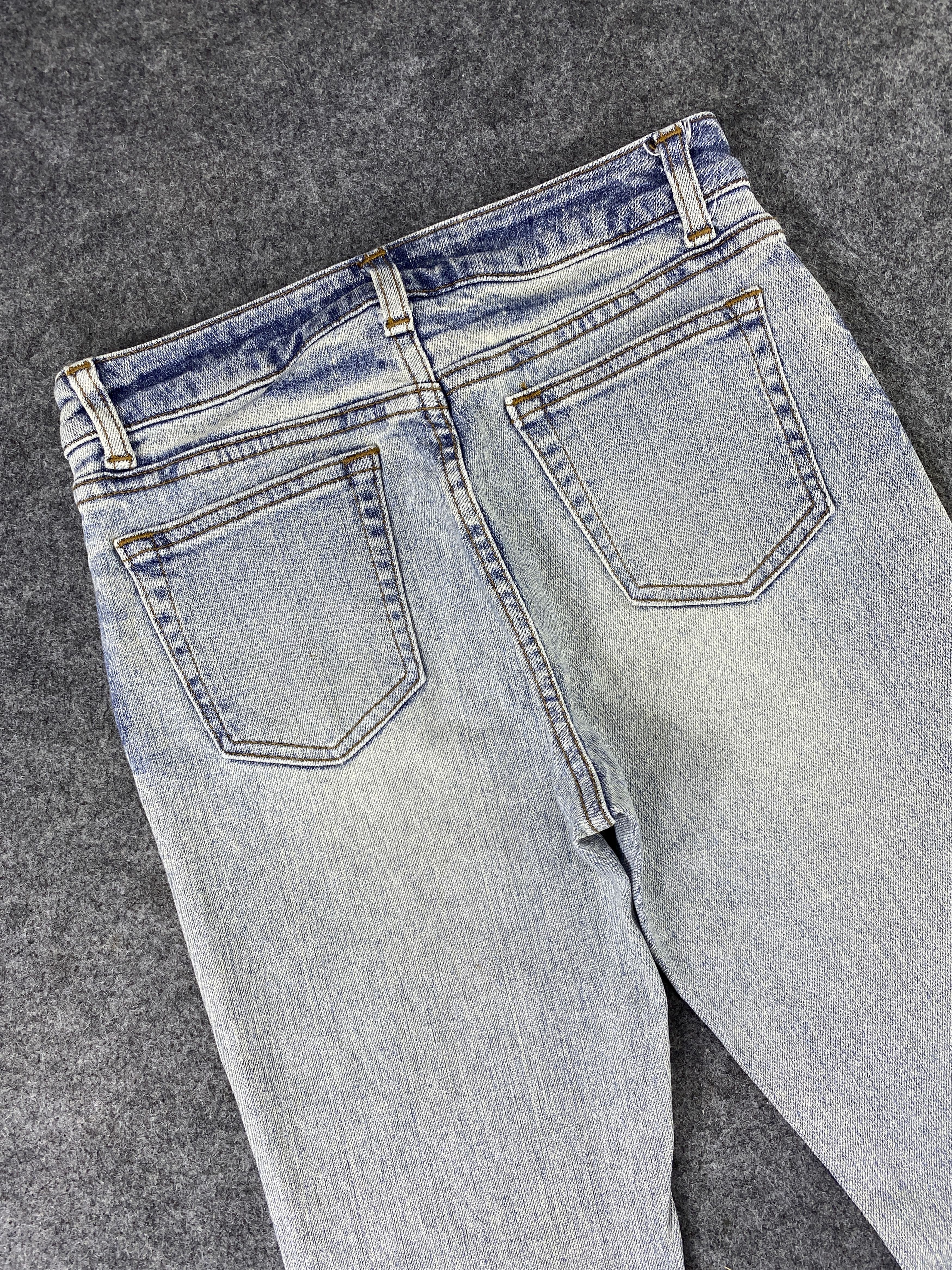 Japanese Brand Brappers Faded Blue Wash bootcut Jeans - J1067 Size 26" / US 2 / IT 38 - 6 Thumbnail