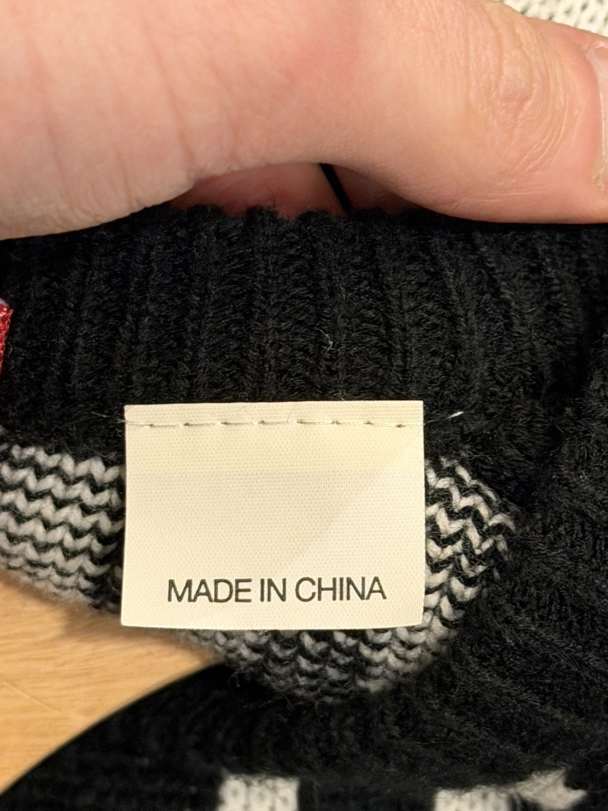 Supreme Supreme Fuck Off Knit Sweater - Black/White Size US L / EU 52-54 / 3 - 4 Thumbnail