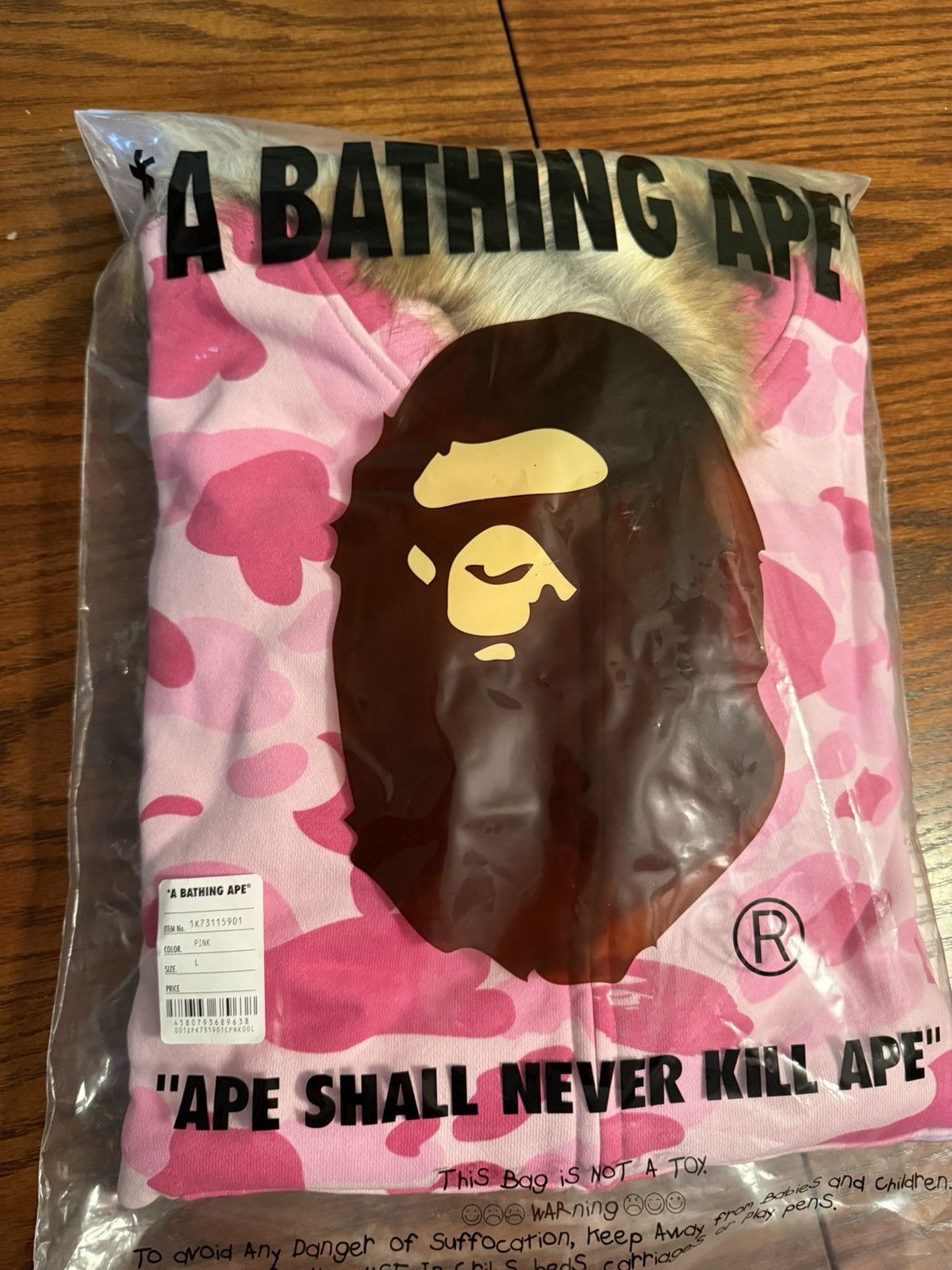 Bape BAPE X DON TOLIVER FUR SHARK HOODIE Size US L / EU 52-54 / 3 - 3 Thumbnail