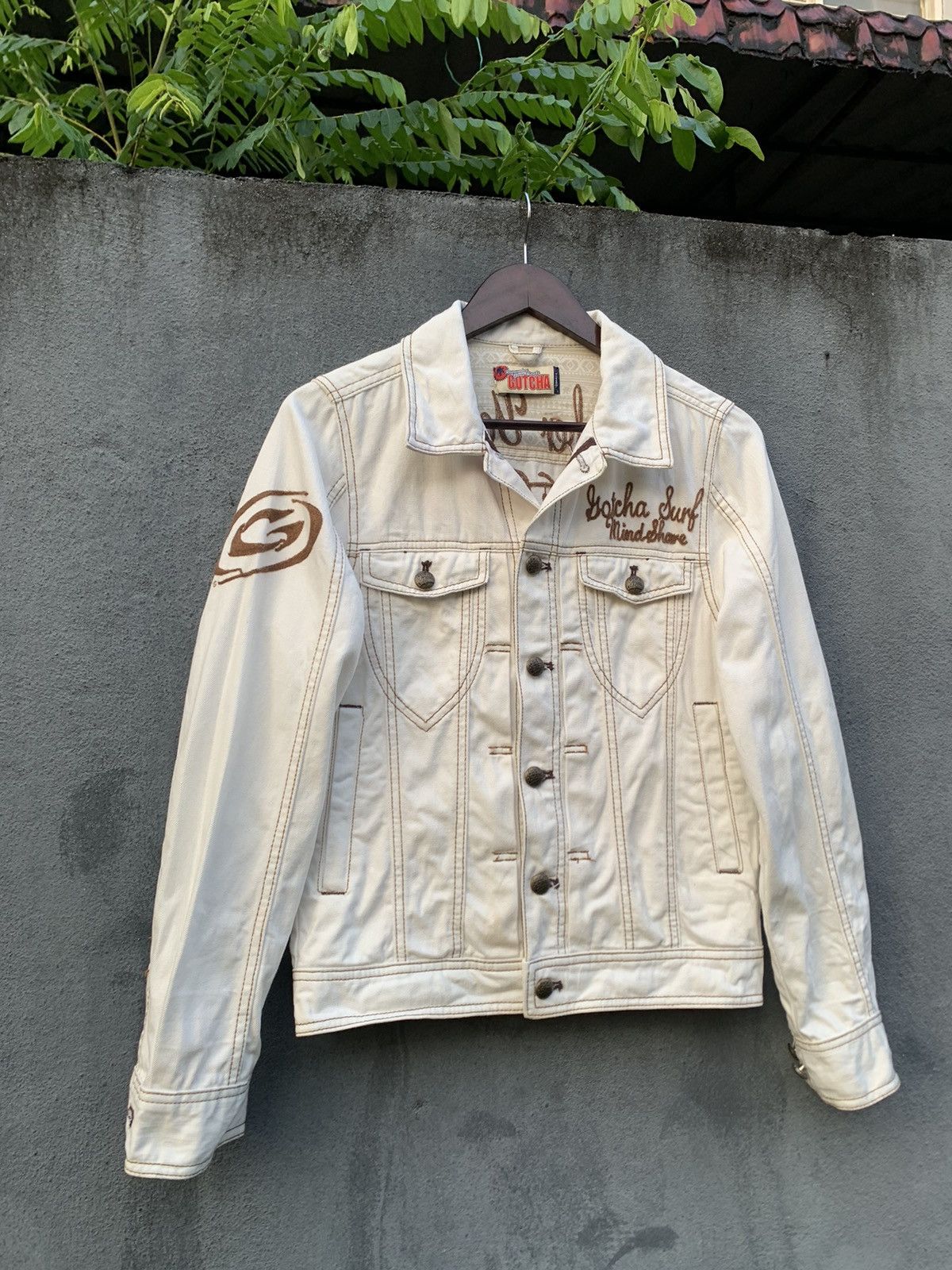 Vintage 👹Vintage GOTCHA CALIFORNIA ROOTS TRUCKER JACKET Size US S / EU 44-46 / 1 - 4 Thumbnail