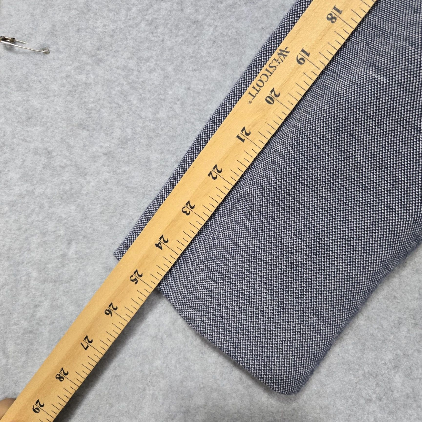 Express Express Photographer Blazer Mens 40 Regular Gray Fitted Sport Coat Jacket Two Button Size 40R - 5 Thumbnail