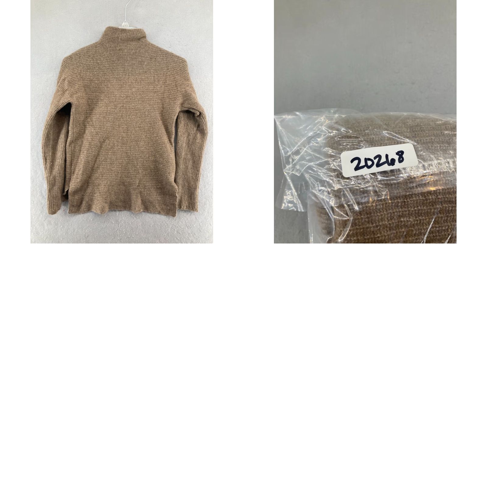 Vintage Bartolini Women's Sweater Medium Tan Turtleneck Wool Blend Long Sleeve Knit Size M / US 6-8 / IT 42-44 - 8 Thumbnail