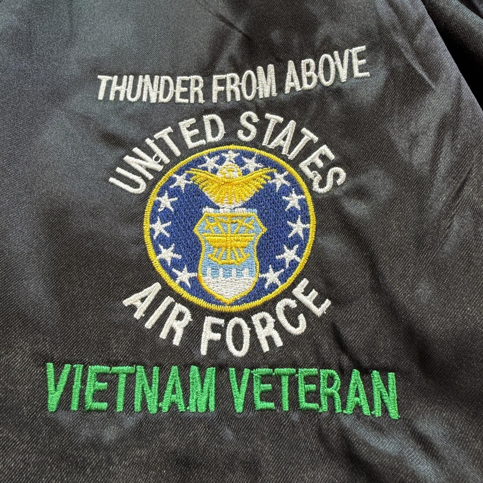 Augusta Sportswear Vintage USAF Vietnam Veteran Satin Bomber Jacket Korat XL Size US XXL / EU 58 / 5 - 7 Thumbnail