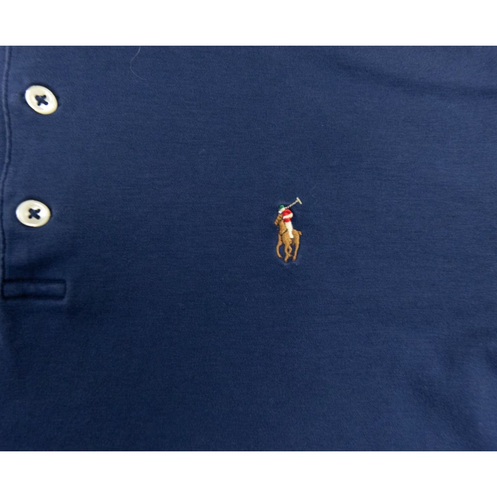 Polo Ralph Lauren VINTAGE Polo Ralph Lauren Shirt Mens XL Blue Classic Fit Short Sleeve Polo with Pony Logo Size US XL / EU 56 / 4 - 3 Thumbnail