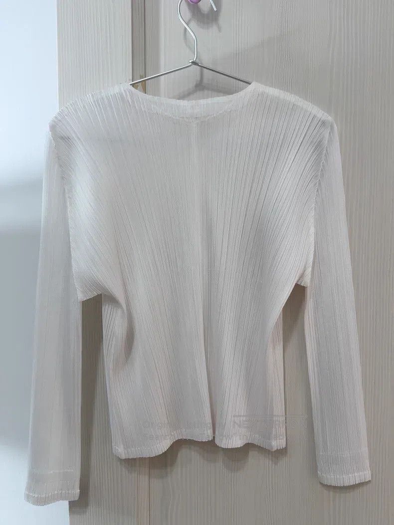 Issey Miyake Issey Miyake White Cardigan Coat Size L / US 10 / IT 46 - 2 Thumbnail