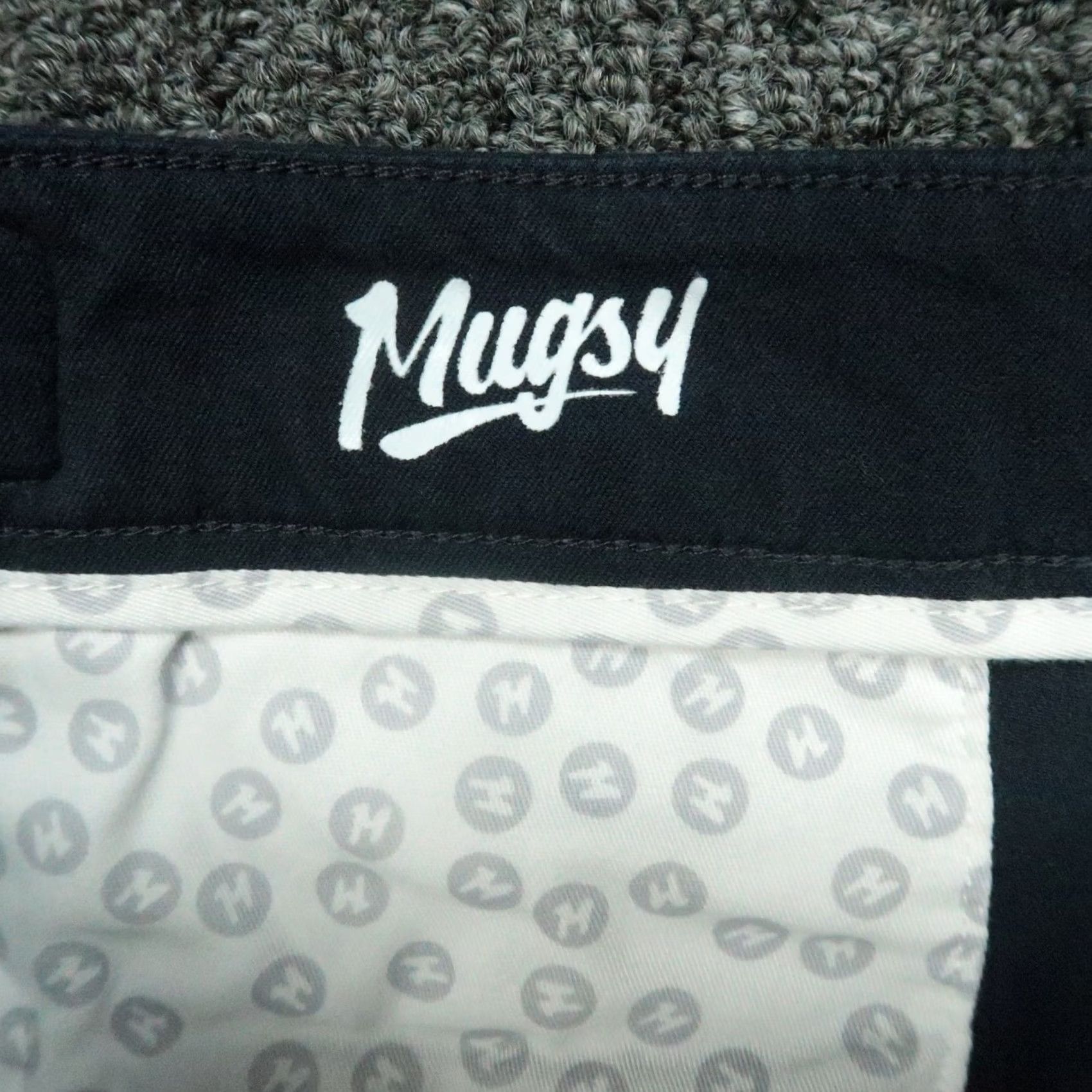 Vintage Mugsy Shorts Mens 40 Navy Blue Morgans Stretch Flat Front Golf Casual Chino Pockets 9in Inseam Regular Size 40 Blue Size US 40 / EU 56 - 3 Thumbnail