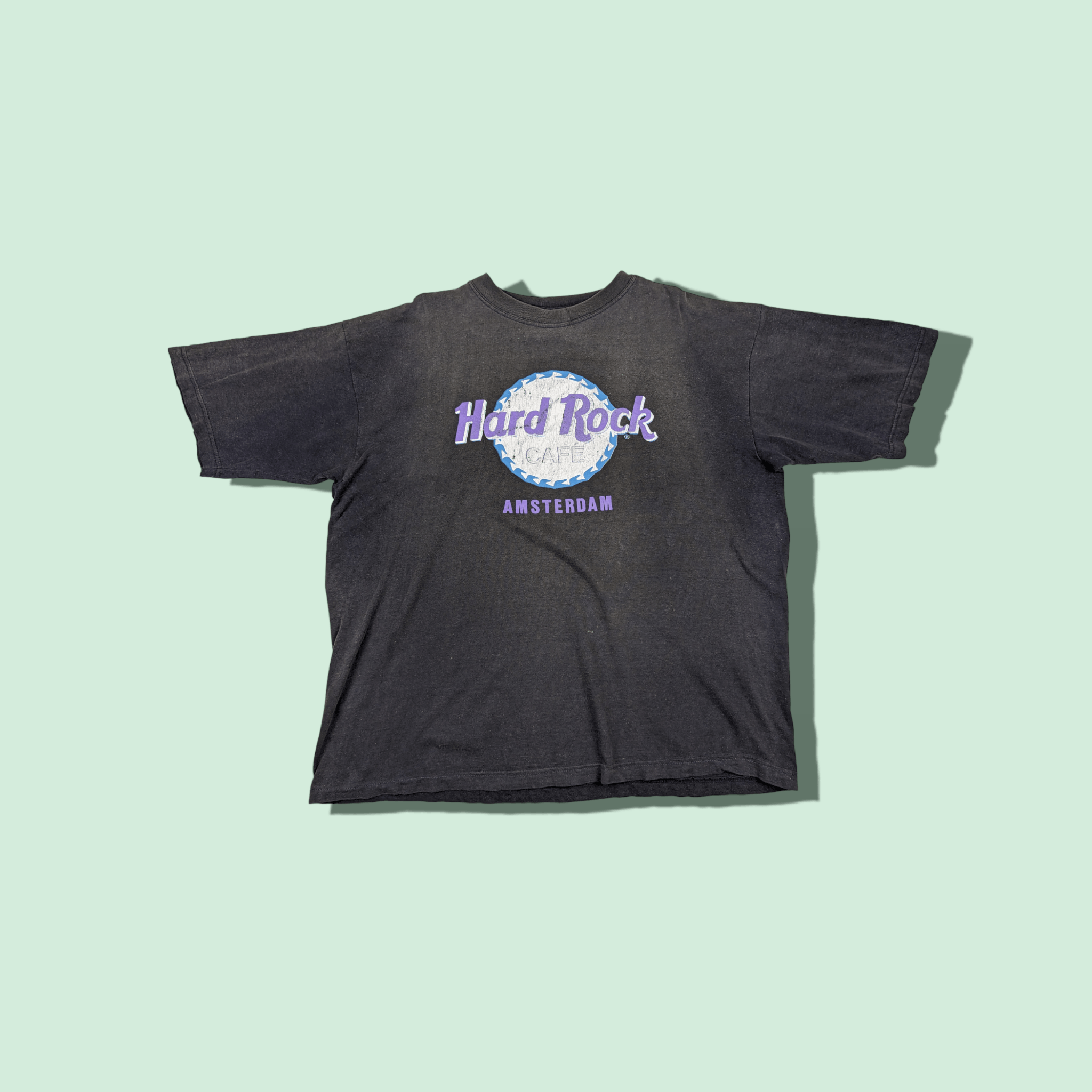 Hard Rock Cafe 2000's HARD ROCK CAFE Amsterdam Big Spell Out T Shirt Size US M / EU 48-50 / 2 - 1 Thumbnail
