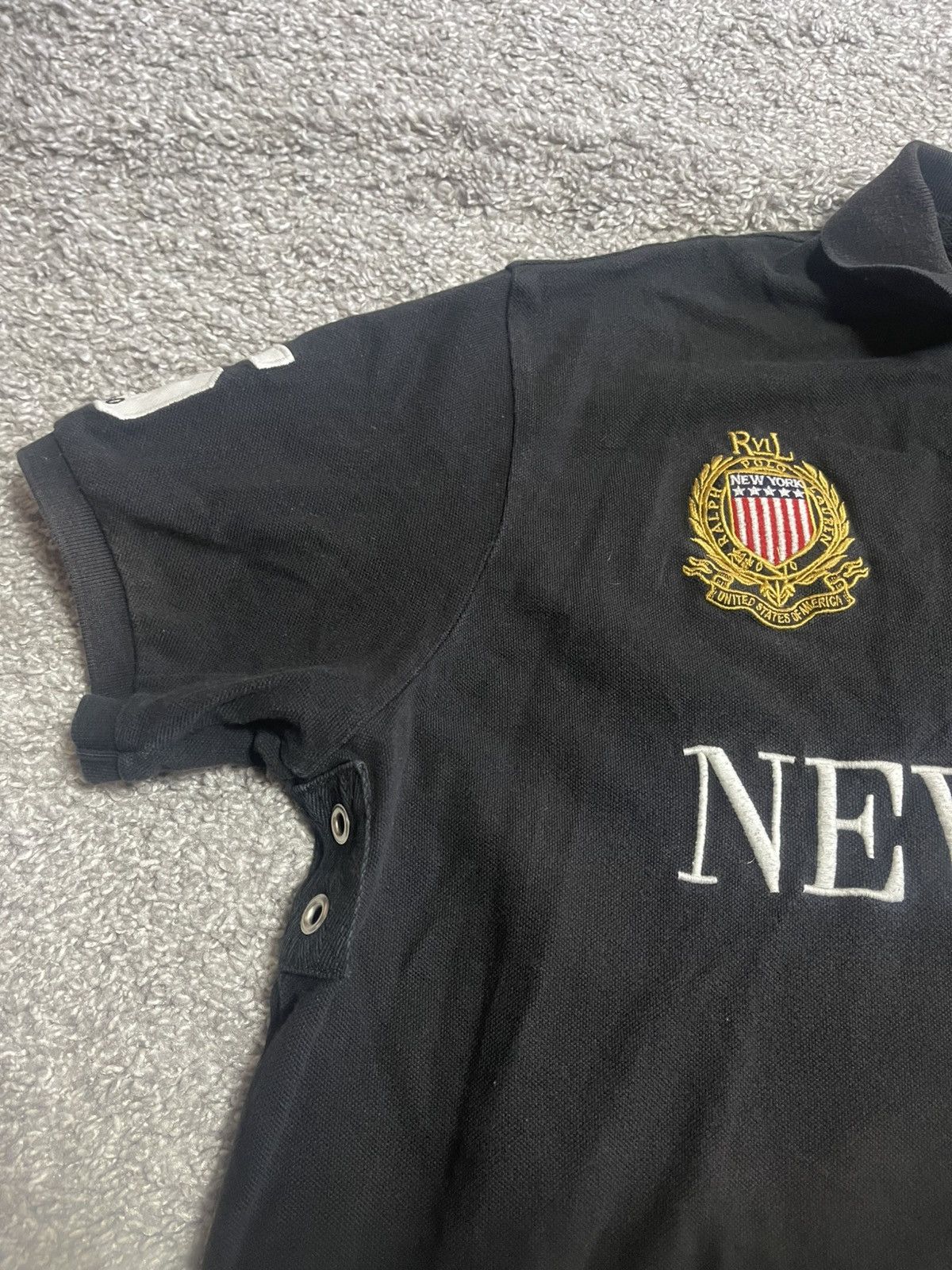 Polo Ralph Lauren × Vintage POLO RALPH LAUREN VINTAGE NEW YORK BIG LOGO T-SHIRT Size US XXL / EU 58 / 5 - 5 Thumbnail