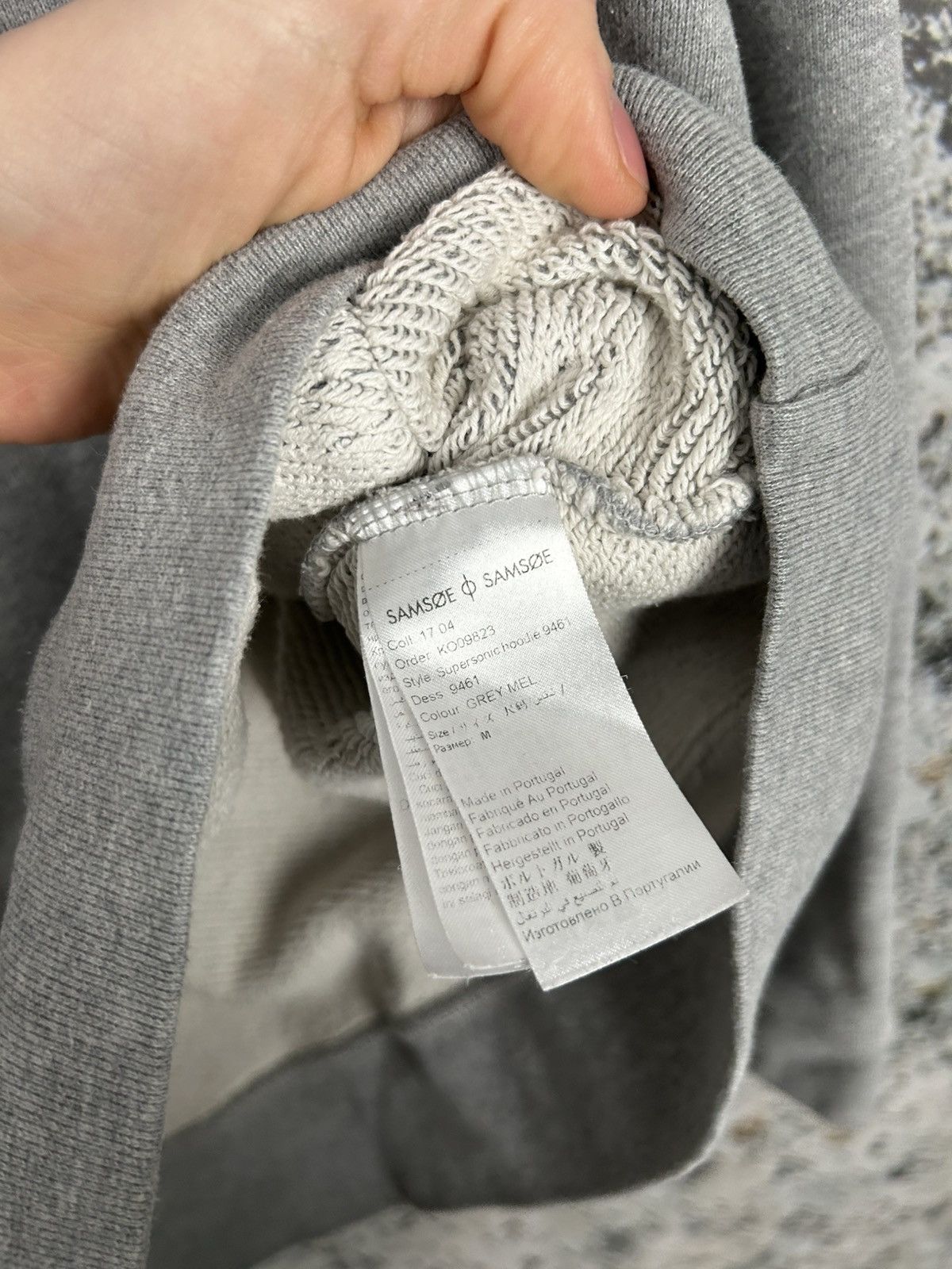 Samsoe Samsoe × Vintage Samsoe & Samsoe Supersonic Grey Hoodie Streetwear Vintage Size US M / EU 48-50 / 2 - 6 Thumbnail