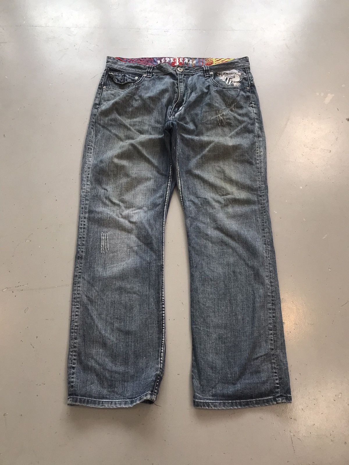 JNCO × Pepe Jeans × Vintage Vintage Pepe London jeans eagle 🦅 embroidered denim Size US 42 / EU 58 - 2 Thumbnail