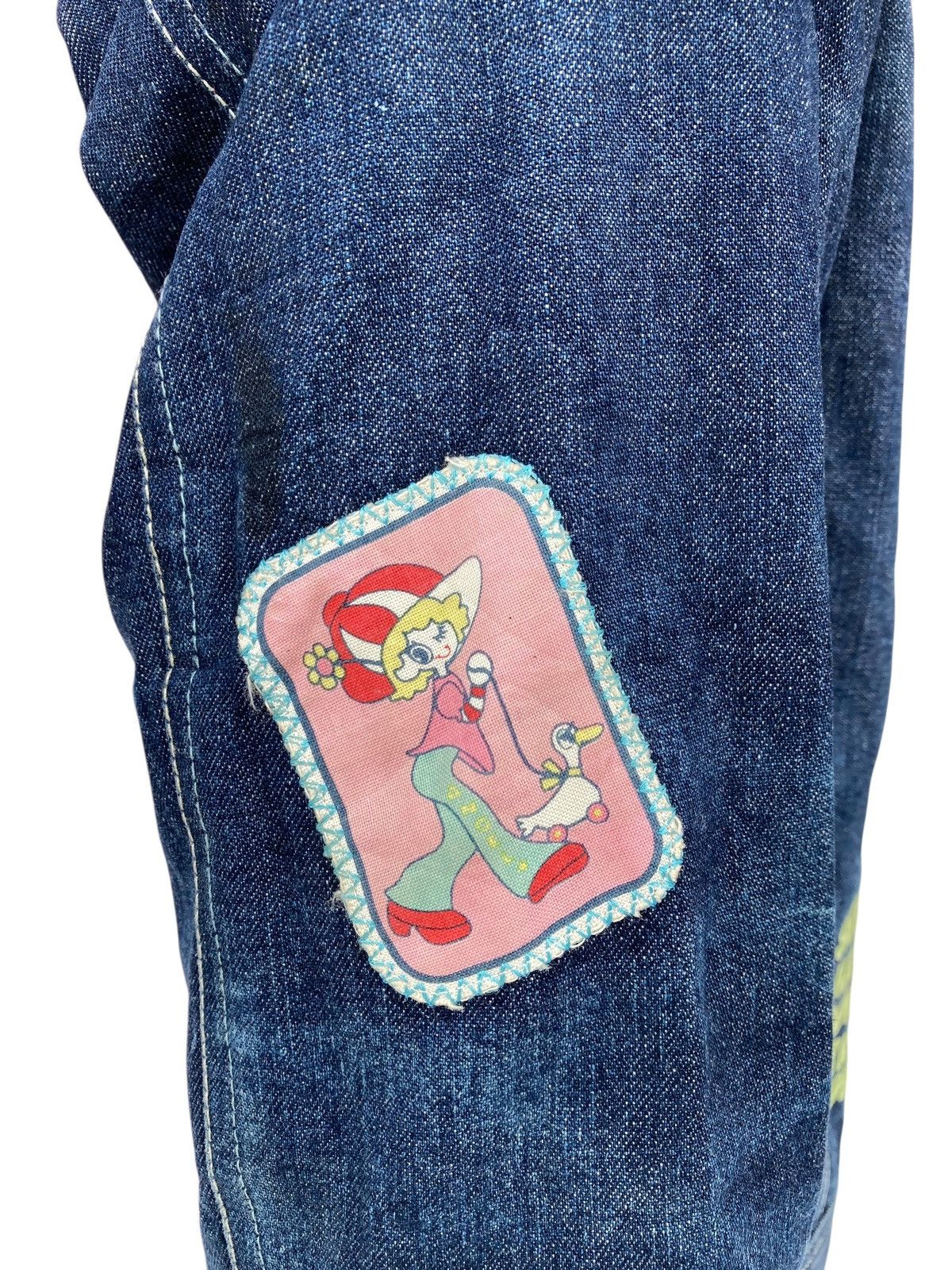 Angel Blue 2000s Angel Blue - Hybrid Knitted & Denim Jacket Size L / US 10 / IT 46 - 5 Thumbnail