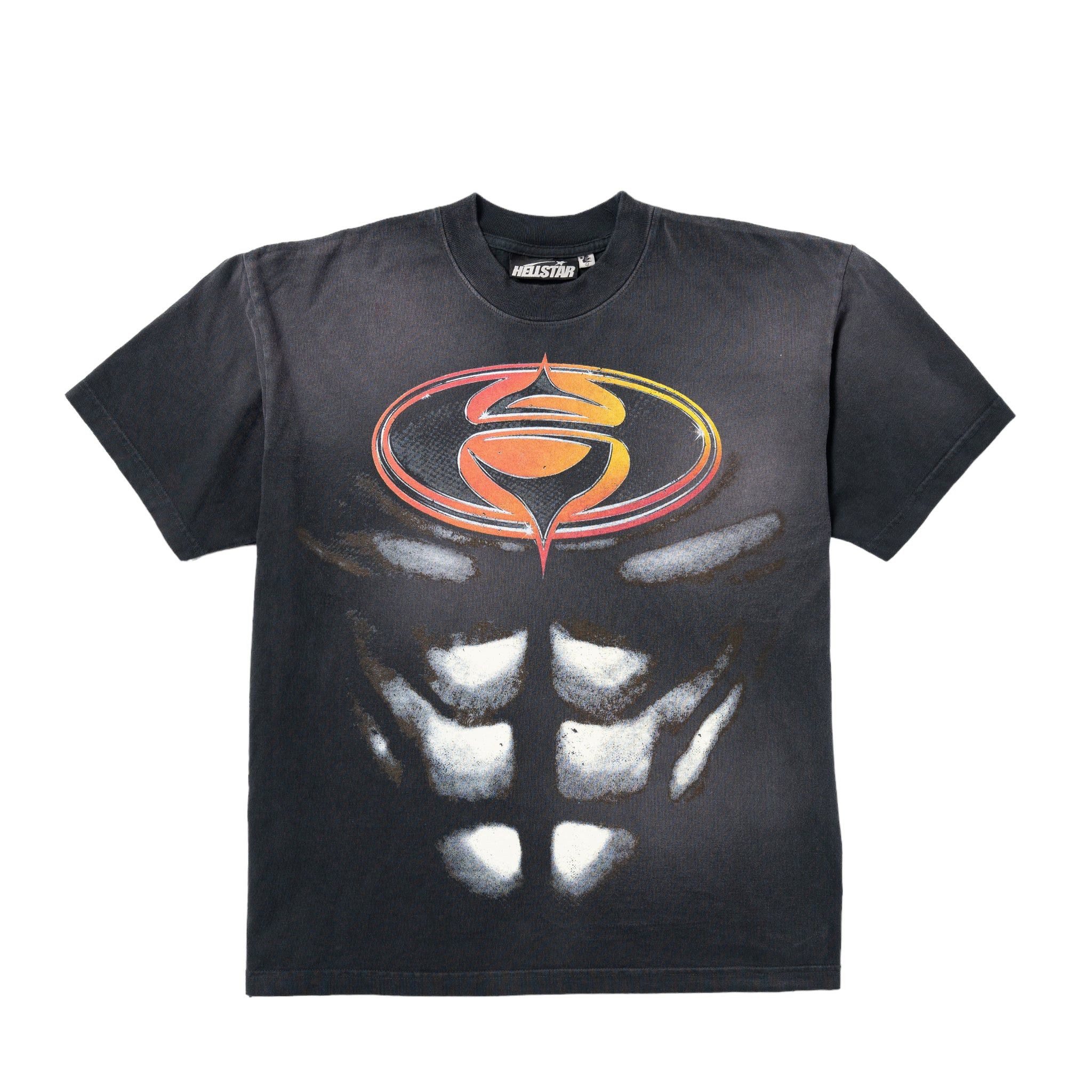 image of Hellstar Superhero T-Shirt in Black, Men's (Size Small)