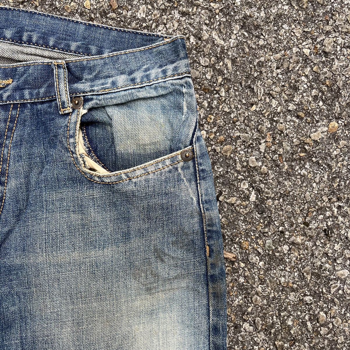 Hysteric Glamour 2000s Flare Jeans Devred Low Rise Retro Punk Denim Boot Cut Size US 30 / EU 46 - 5 Thumbnail