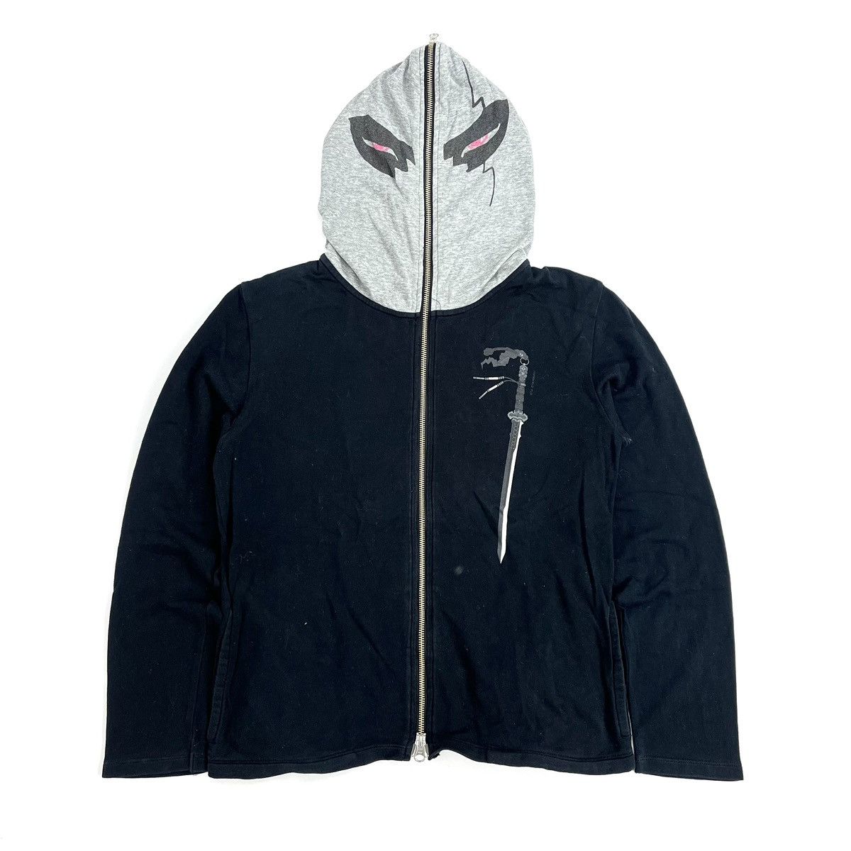 If Six Was Nine × Japanese Brand × PPFM Vintage PPFM x Tajomaru Poem Facemask Full Zip Hoodie Size US M / EU 48-50 / 2 - 15 Thumbnail