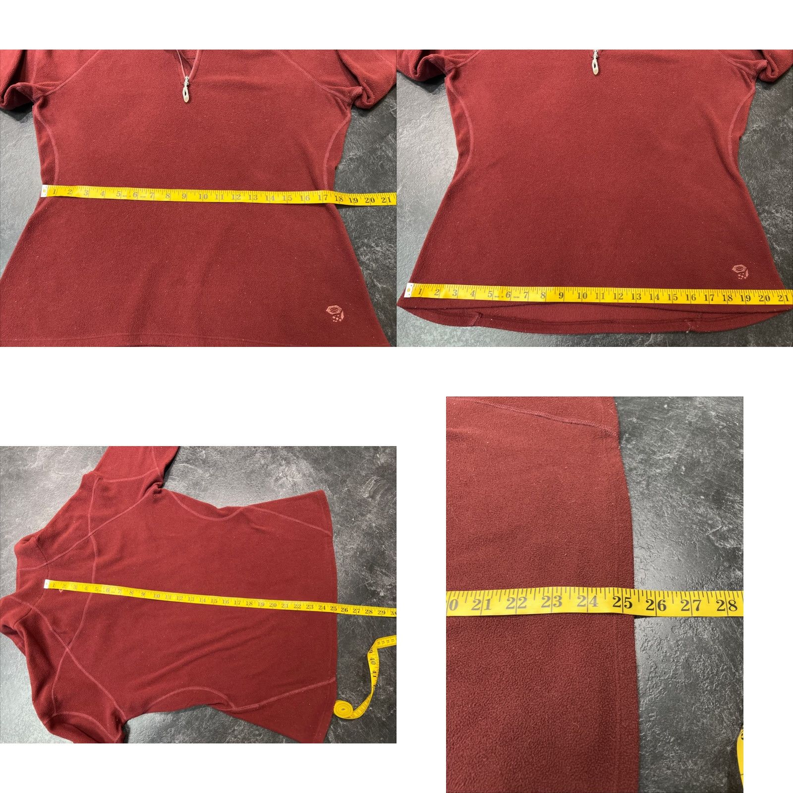 Mountain Hardwear Mountain Hardwear Women's Fleece Pullover Sweater Medium Red 1/4 Zip Outdoor Activewear Size M / US 6-8 / IT 42-44 - 8 Thumbnail