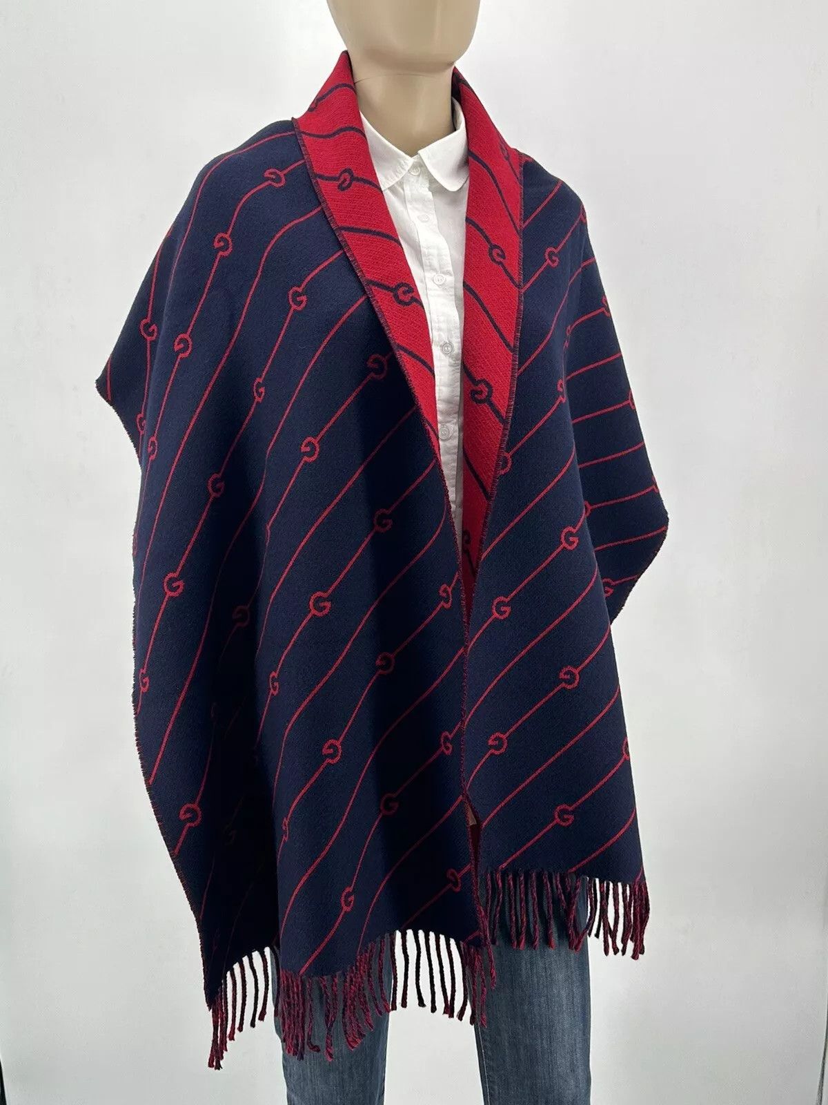 Gucci New Gucci Scarves Wool- 44x214cm Size ONE SIZE - 4 Thumbnail