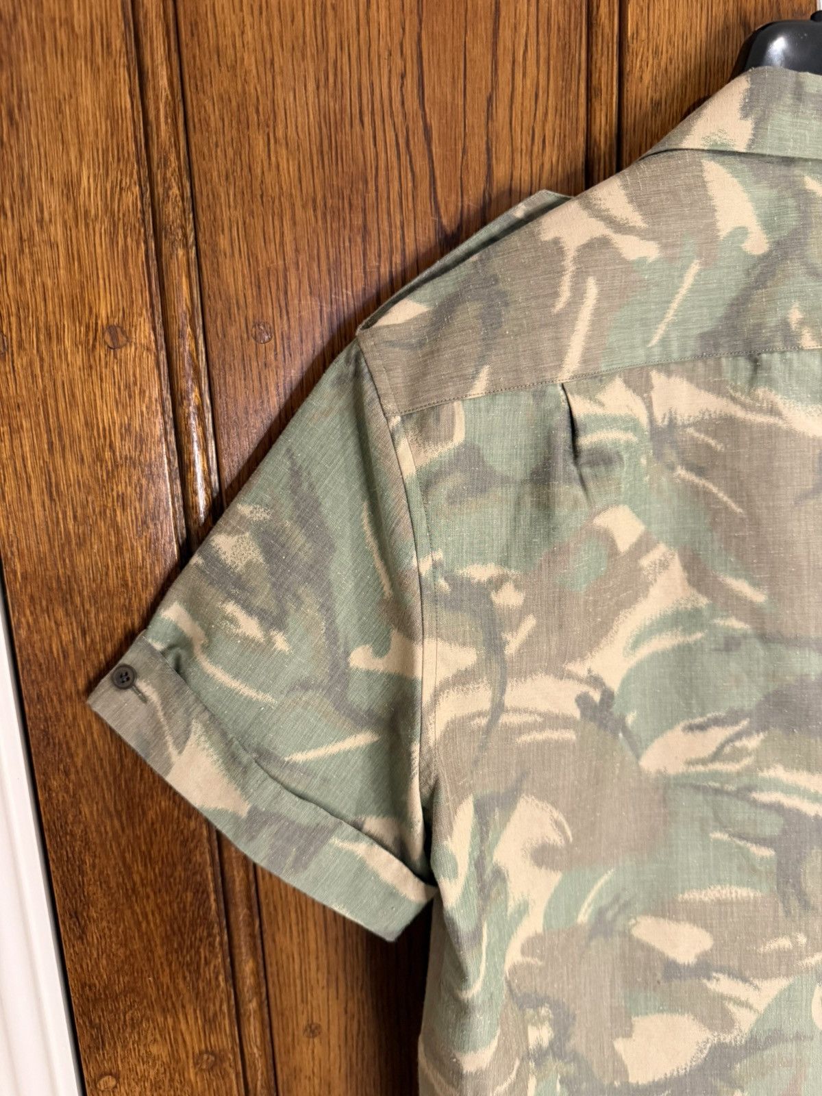 Saint Laurent Paris SS21 Saint Laurent camo short sleeve Hawaiian shirt 41 Size US L / EU 52-54 / 3 - 16 Thumbnail