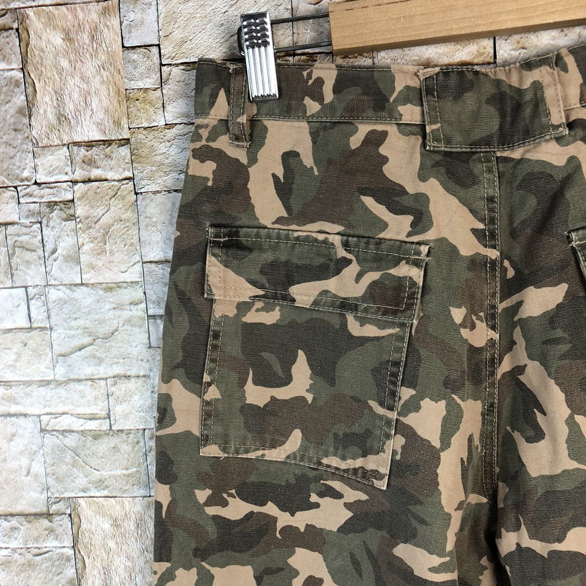 Japanese Brand Petit Berry Camo Cargo Multipocket Pants #A1157 Size 26" / US 2 / IT 38 - 18 Thumbnail