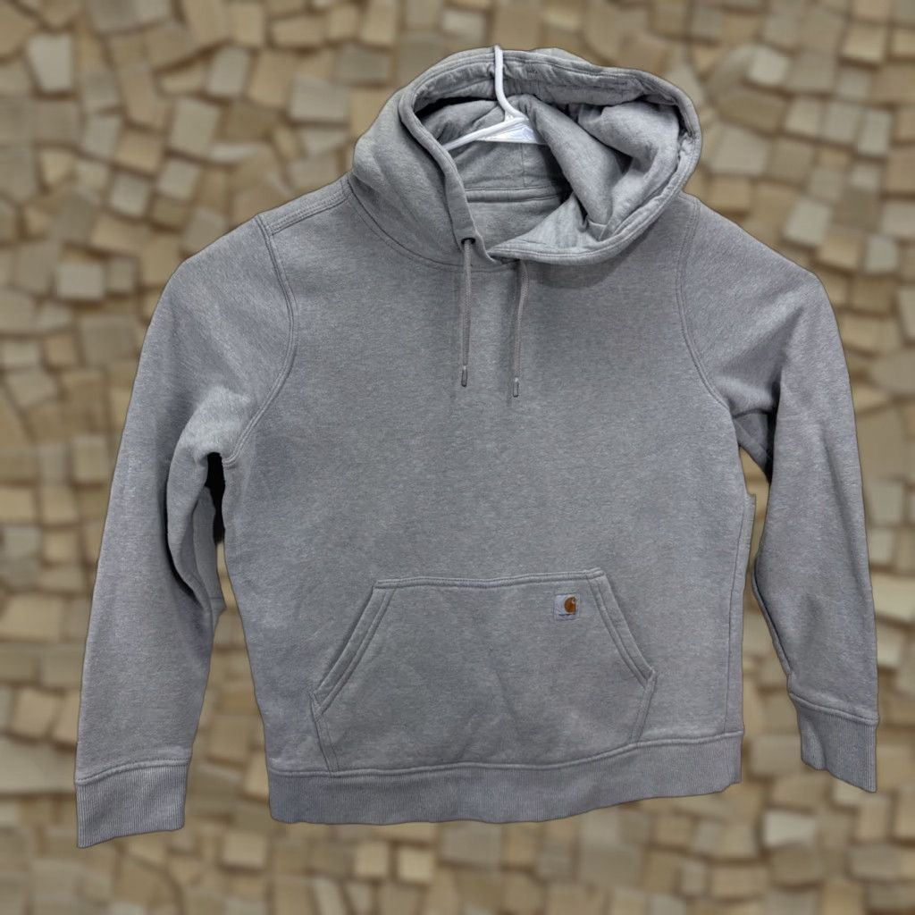 Carhartt Carhartt Hoodie Clarksburg Womens M Gray Pullover Raglan Hooded Casual Workwear Sweatshirt Size M / US 6-8 / IT 42-44 - 1 Thumbnail
