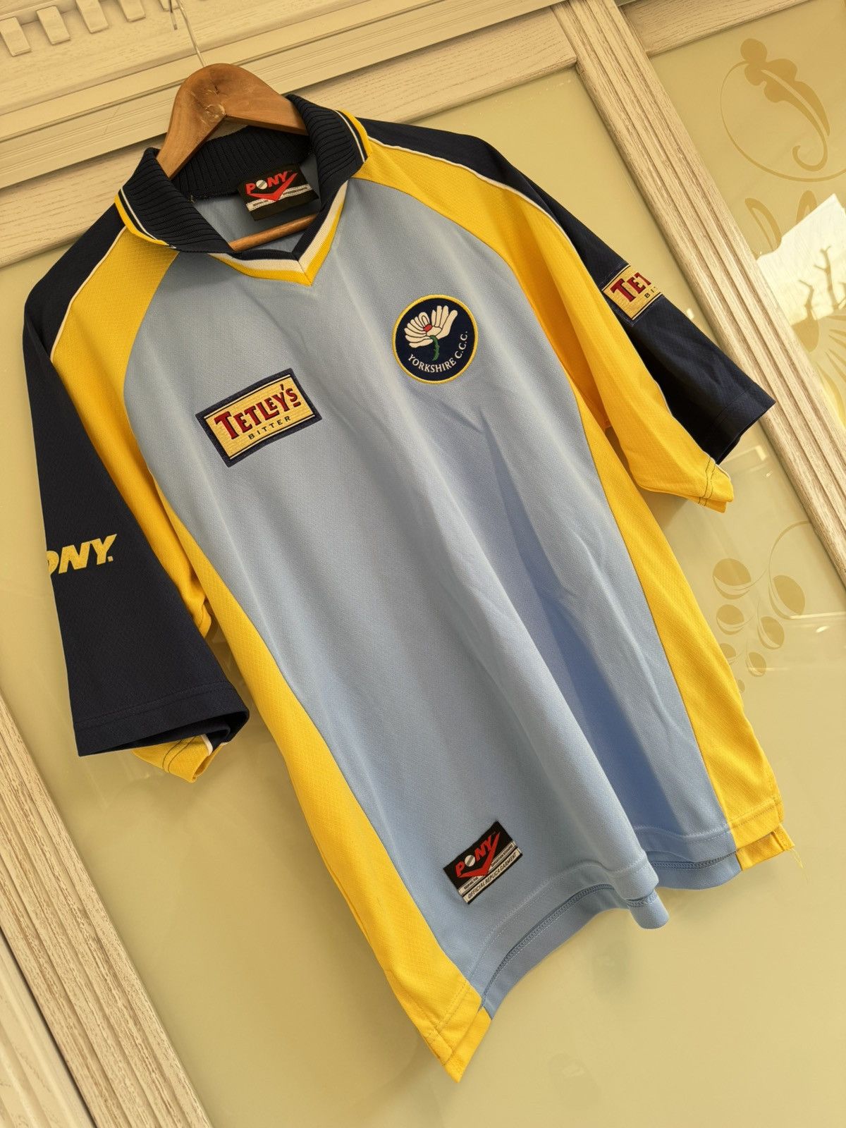 PONY Vintage Yorkshire County 90’s Cricket Jersey Rare Shirt Size US M / EU 48-50 / 2 - 4 Thumbnail