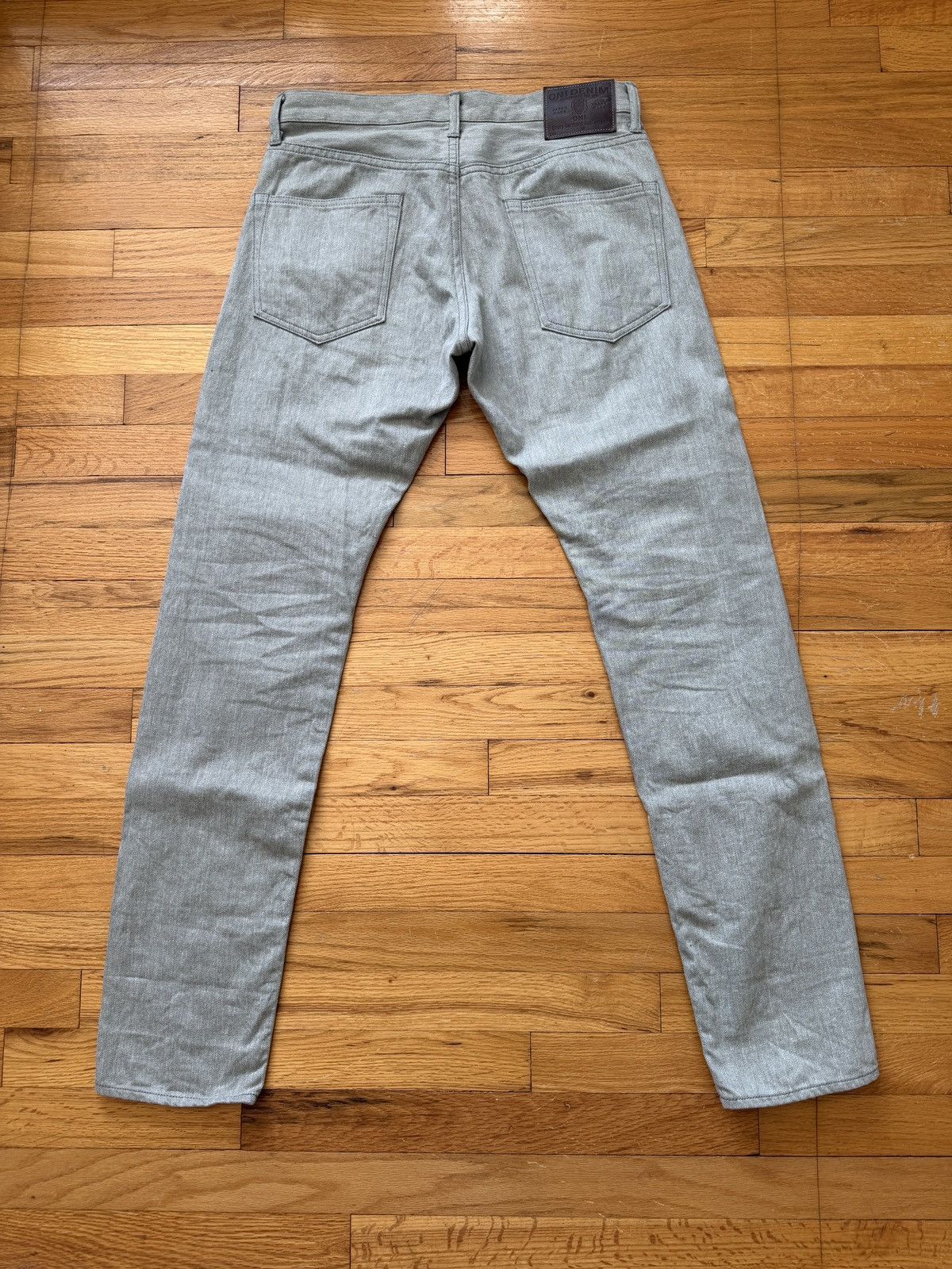 Oni ONI 622-Moku "Heather Grey" 11oz Selvedge Relaxed Tapered Size US 30 / EU 46 - 2 Thumbnail