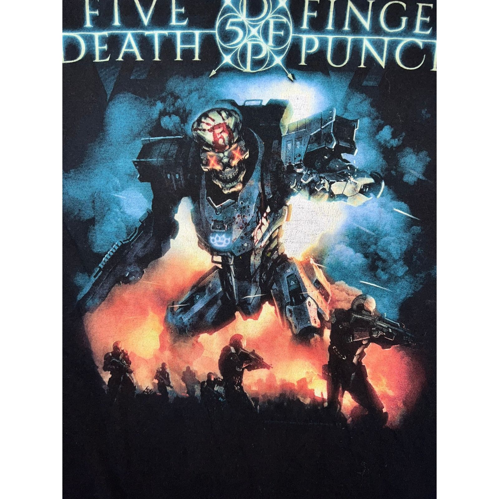 Pacific and Co. Five Finger Death Punch Shirt Tour Concert Robot Tee 2010s Size US S / EU 44-46 / 1 - 4 Thumbnail