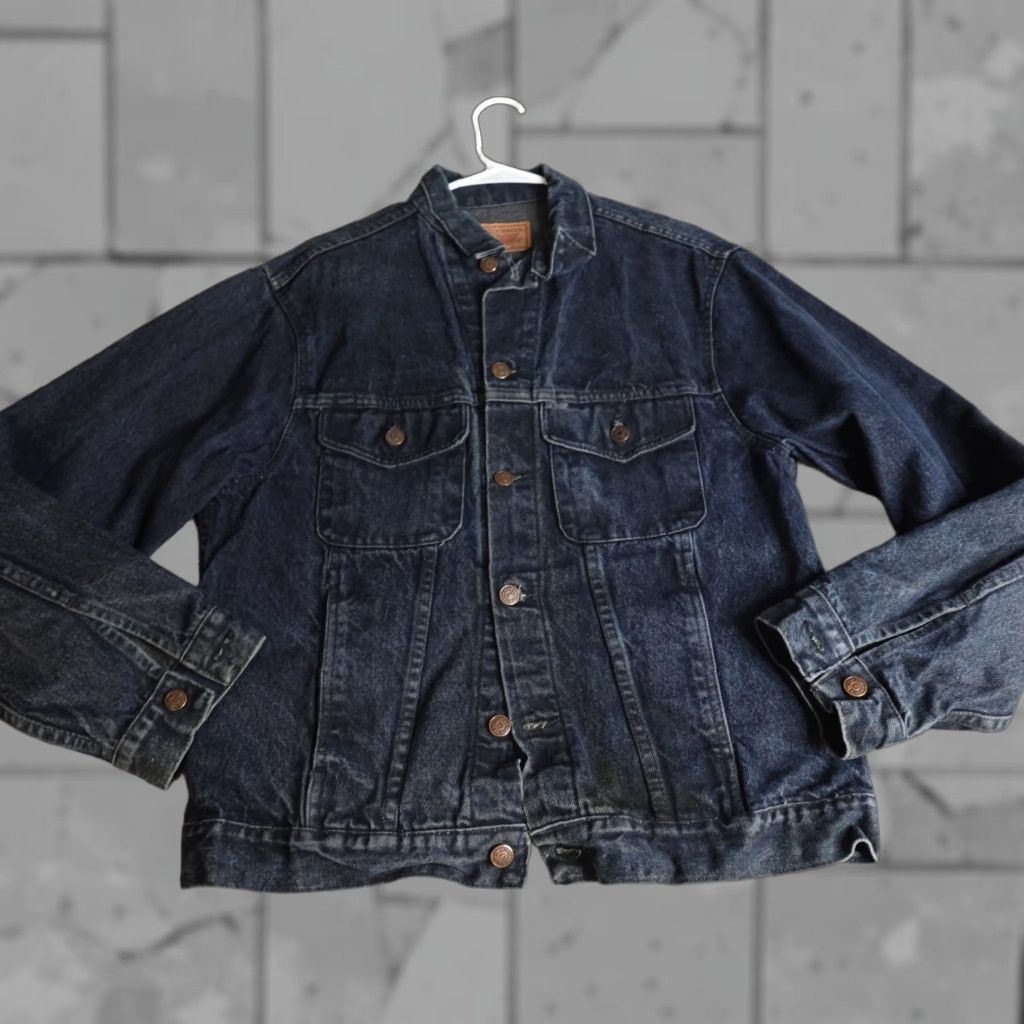 Gap VINTAGE Gap Jacket Denim Trucker M Blue USA Men Regular M Denim Jacket USA Theme Size US M / EU 48-50 / 2 - 1 Thumbnail