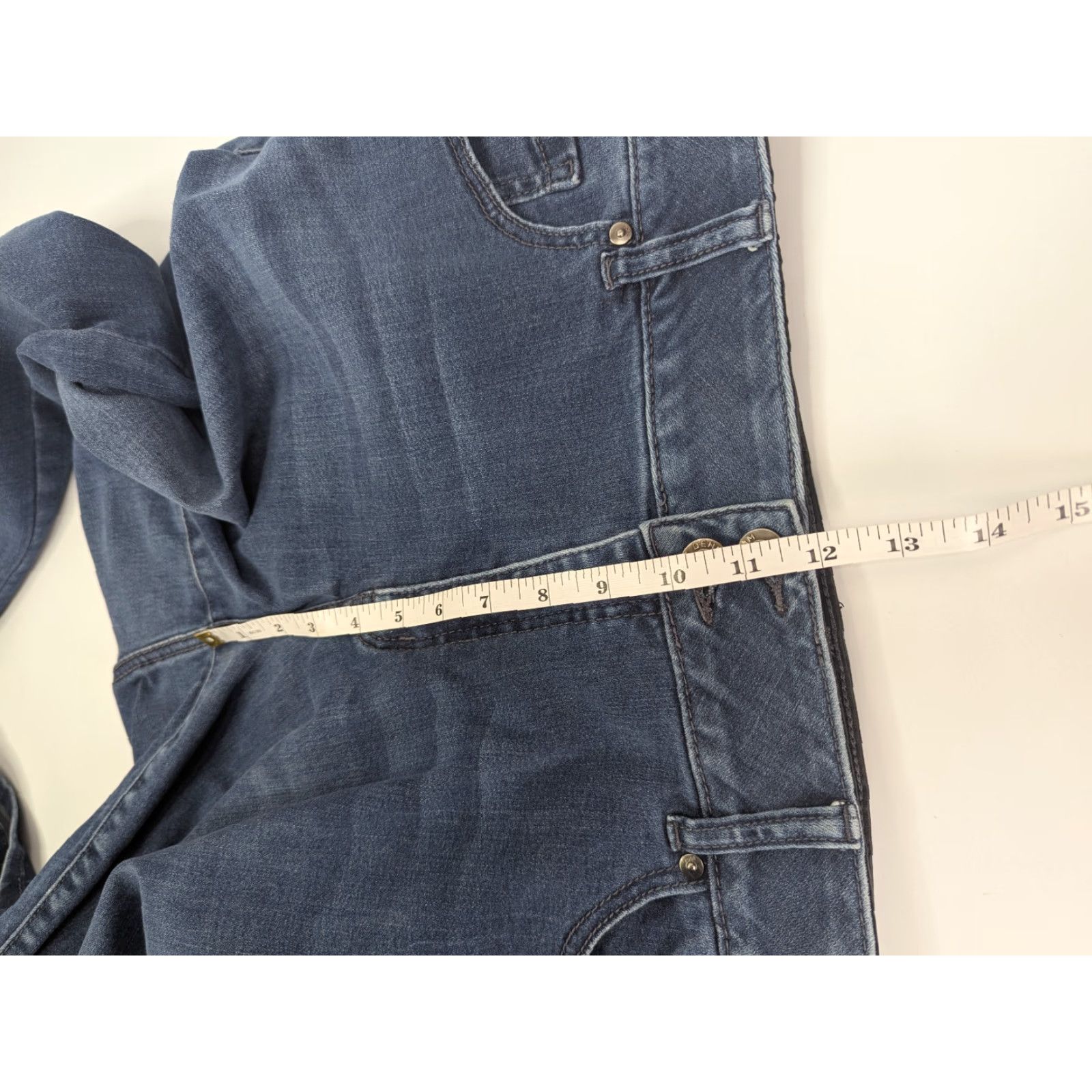 Vintage VINTAGE Lane Bryant Blue Jeans High Rise Straight Tighten Tummy Fit Sz 20 Womens Denim Cotton Polyester Spandex Rayon Stretchy Size 42" / US 20 - 7 Thumbnail