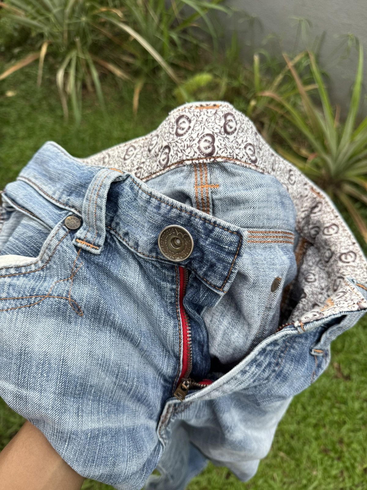 Edwin × Vintage Original Edwin 503 Damaged Regular Fit Jeans Size US 32 / EU 48 - 3 Thumbnail