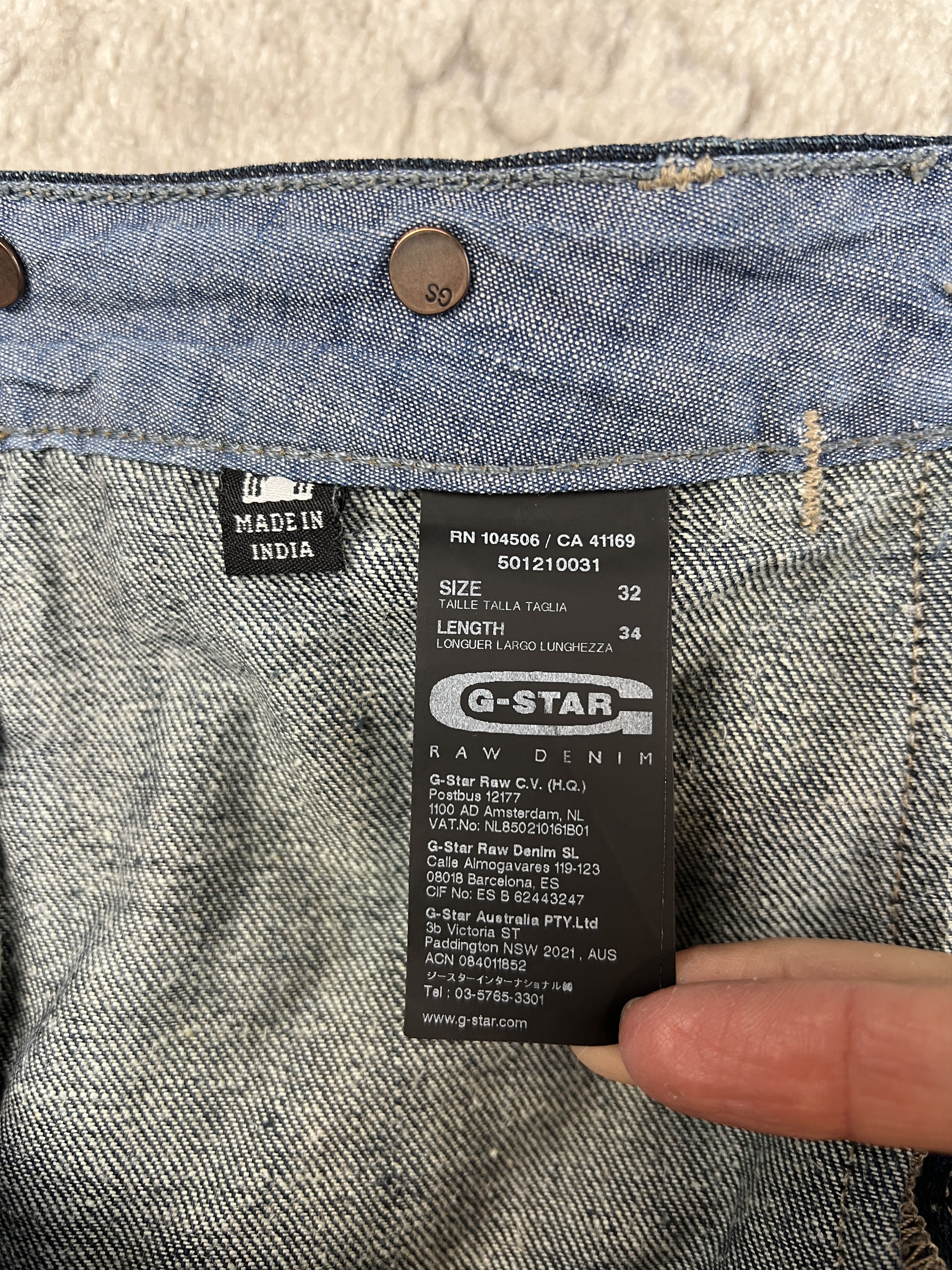 G-Star G-Star RAW Denim Jeans Sz 32 Didley 3D Chino Tapered Size US 32 / EU 48 - 18 Thumbnail