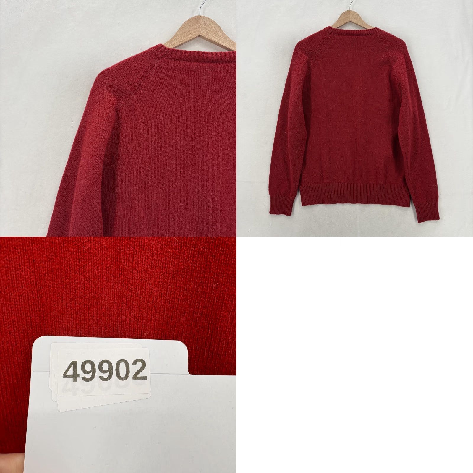J.Crew J.Crew Sweater Mens Large Red Lambswool Blend Crewneck Knit Pullover Casual NWT Size US L / EU 52-54 / 3 - 9 Thumbnail
