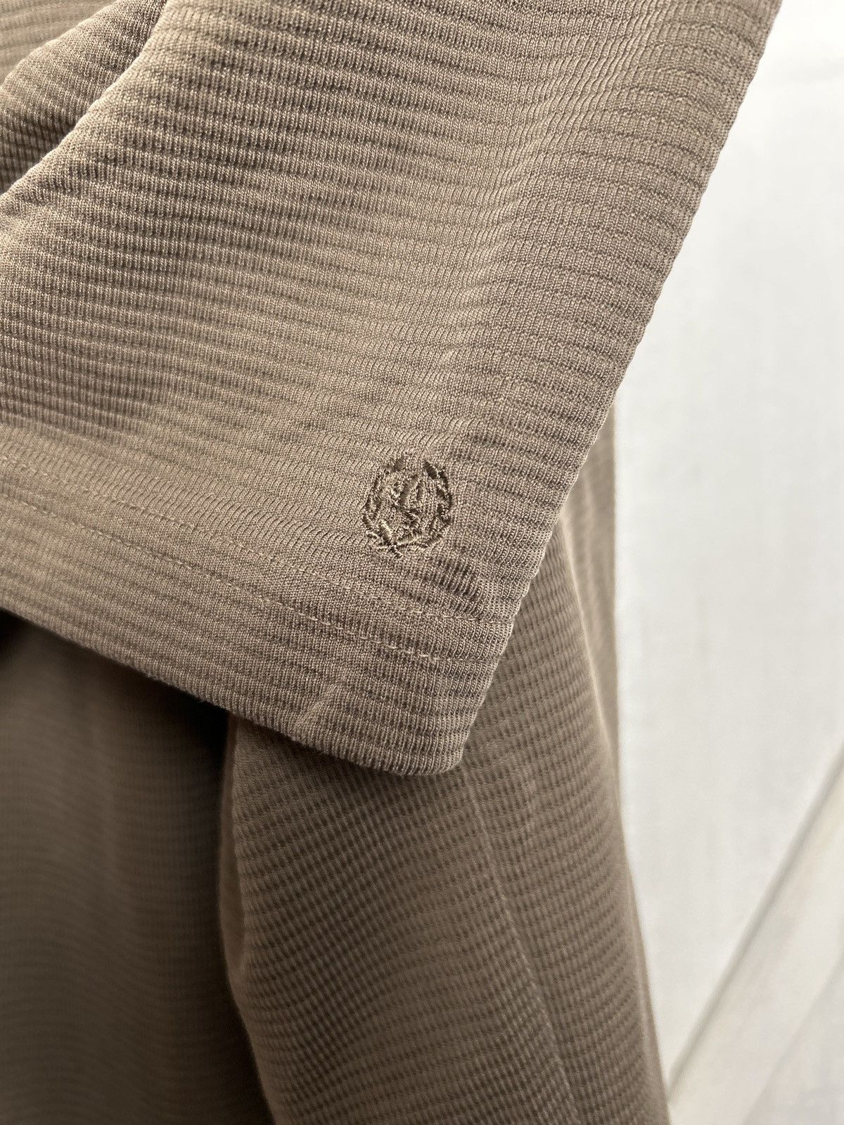 BUGATCHI Bugatchi Uomo Men’s Polo Shirt Size L Brown Taupe Textured Size US L / EU 52-54 / 3 - 3 Thumbnail