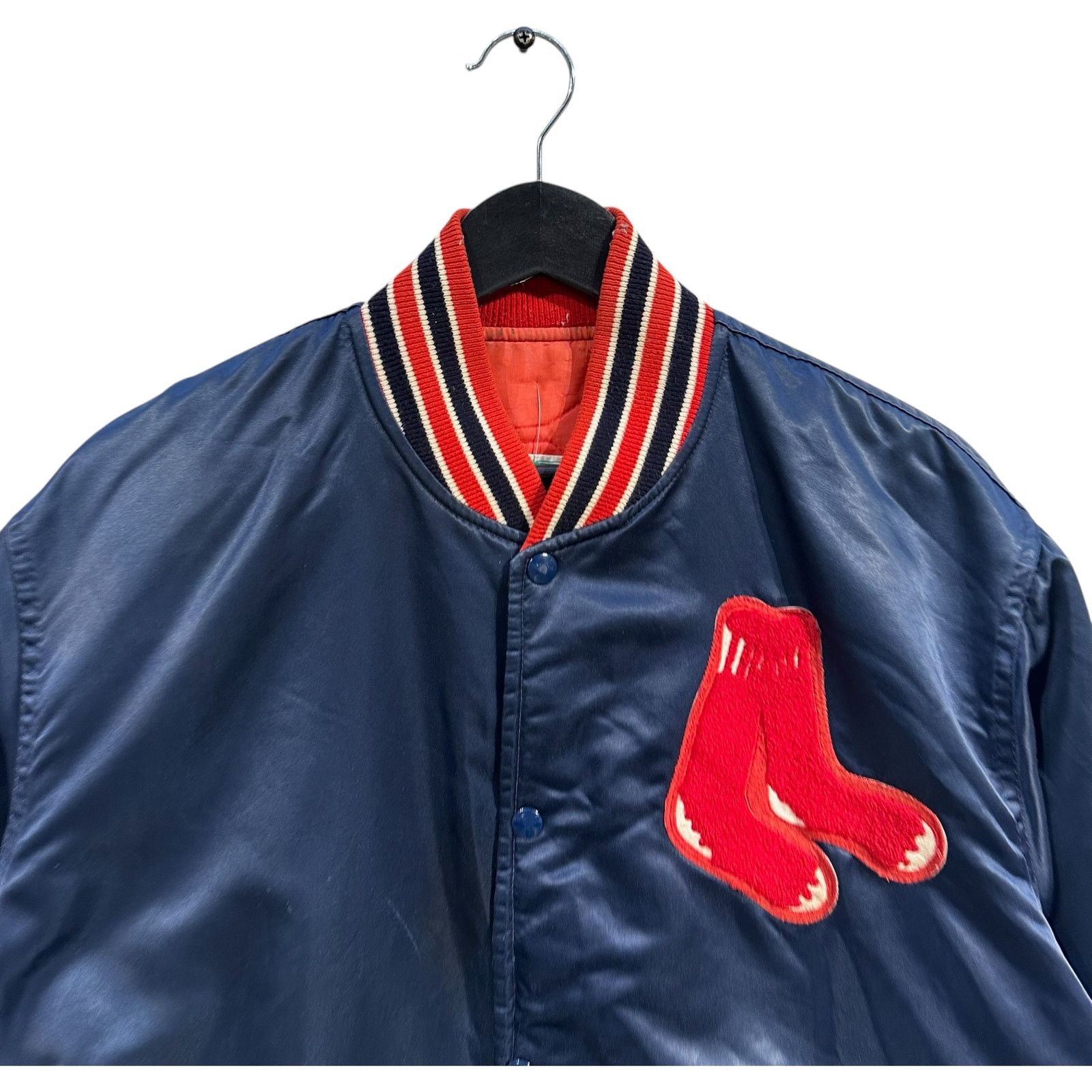 Starter Vintage Boston Red Sox Satin Bomber Jacket L Size US L / EU 52-54 / 3 - 2 Thumbnail