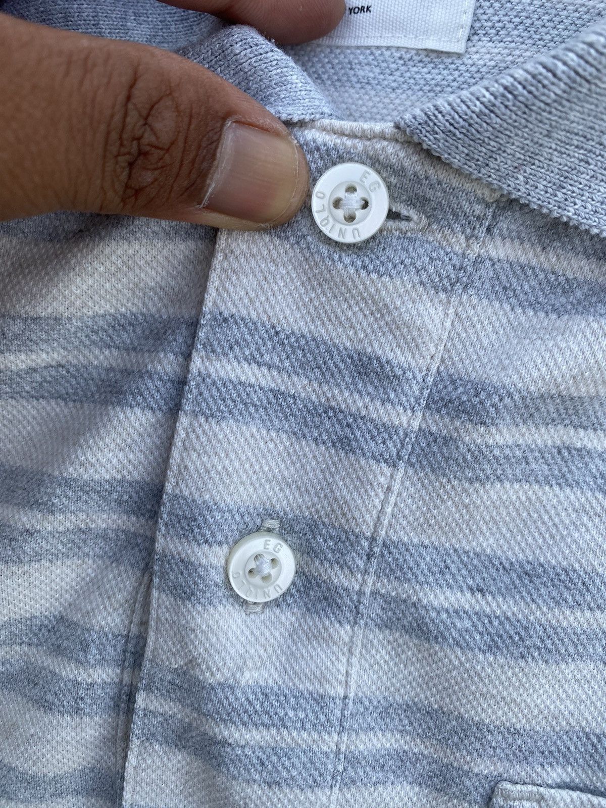 Engineered Garments Rare Uniqlo x Engineered Garments Polo Stripes Tee Size US S / EU 44-46 / 1 - 10 Thumbnail