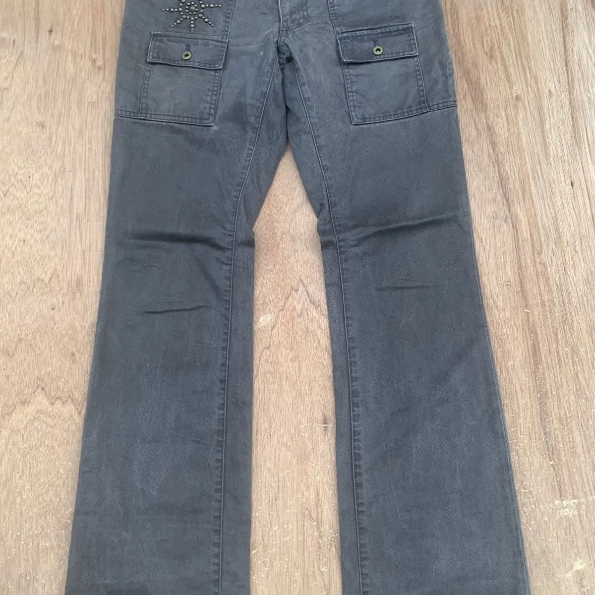 Final Home STEALS💥TETE HOMME TROUSERS STUDDED ISSEY MIYAKE FADED PANTS Size US 31 - 3 Thumbnail