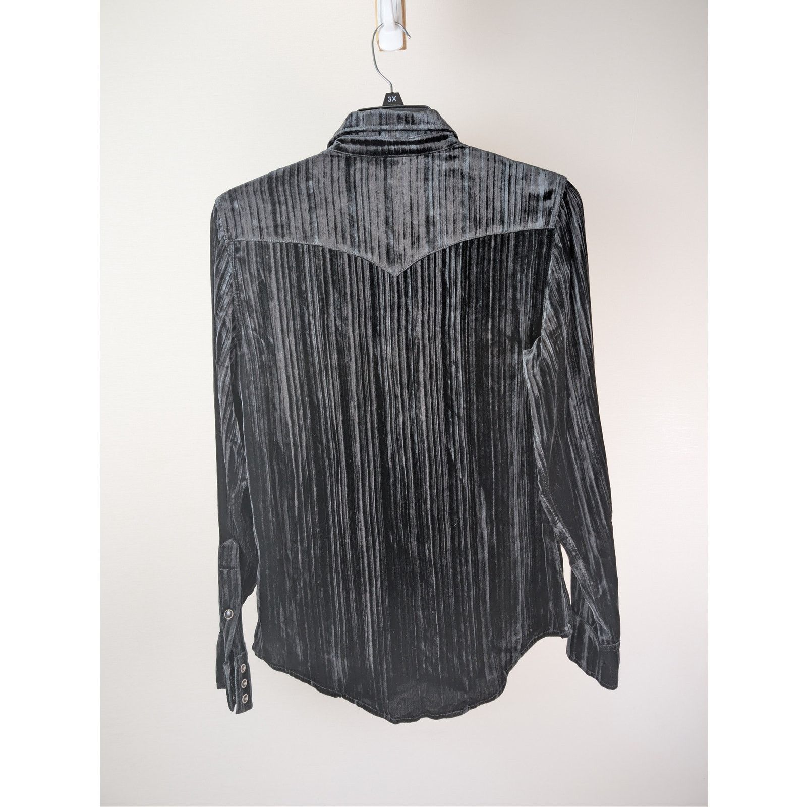 Saint Laurent Paris o1rshd1 CC20 Devore Ribbed Velvet Classic Western Shirt Size US M / EU 48-50 / 2 - 10 Thumbnail