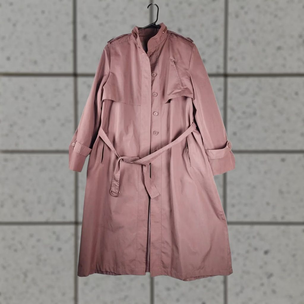 Vintage VINTAGE AM Creations Womens Trench Coat 15/16 Mauve Belted Long Polyester Korea Coat Womens Size XXL / US 16-18 / IT 52-54 - 1 Thumbnail