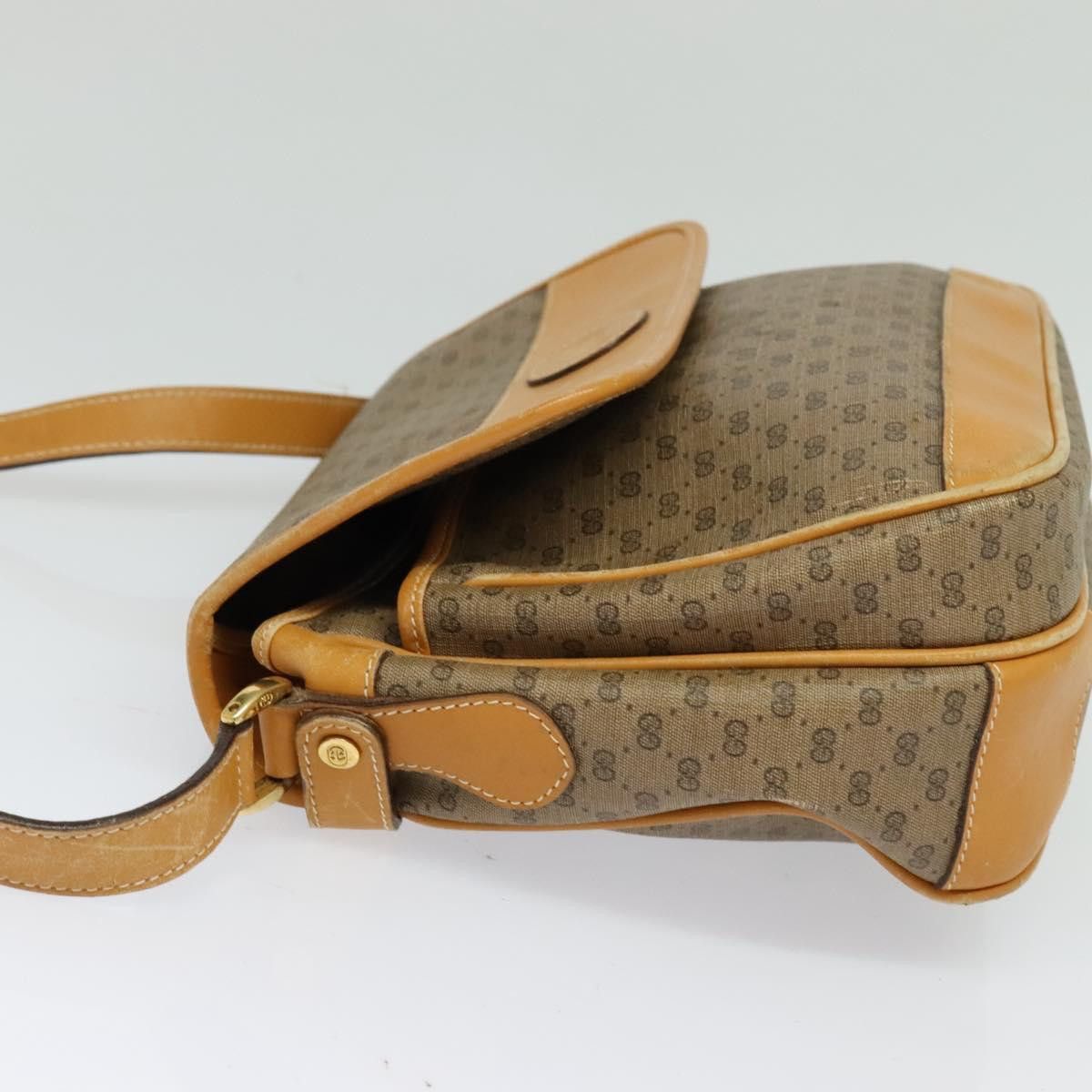 Gucci GUCCI Micro GG Supreme Shoulder Bag Pvc Beige Gold 001 14 Size ONE SIZE - 4 Thumbnail