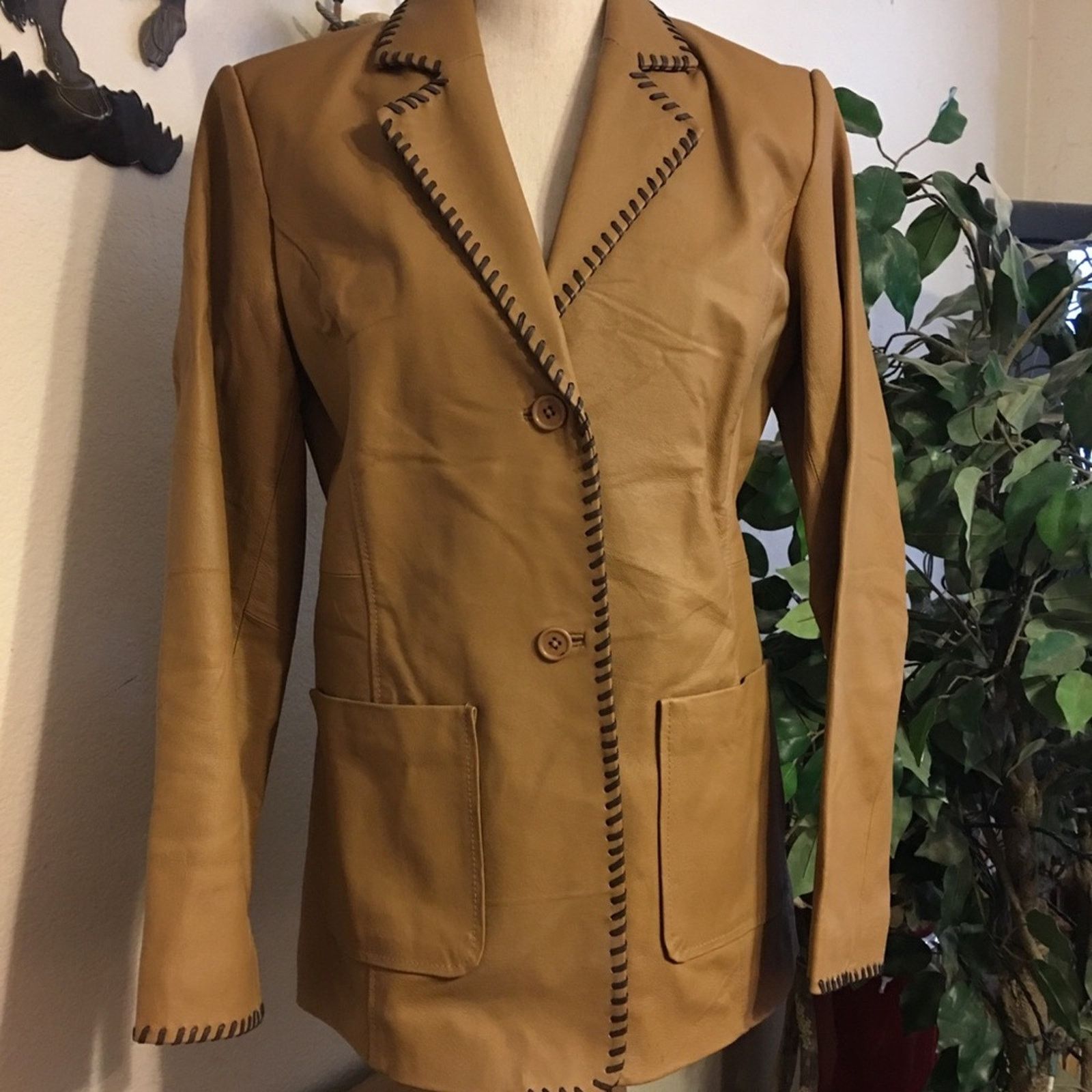 Other Metro Style western style genuine leather jacket Size M / US 6-8 / IT 42-44 - 1 Thumbnail
