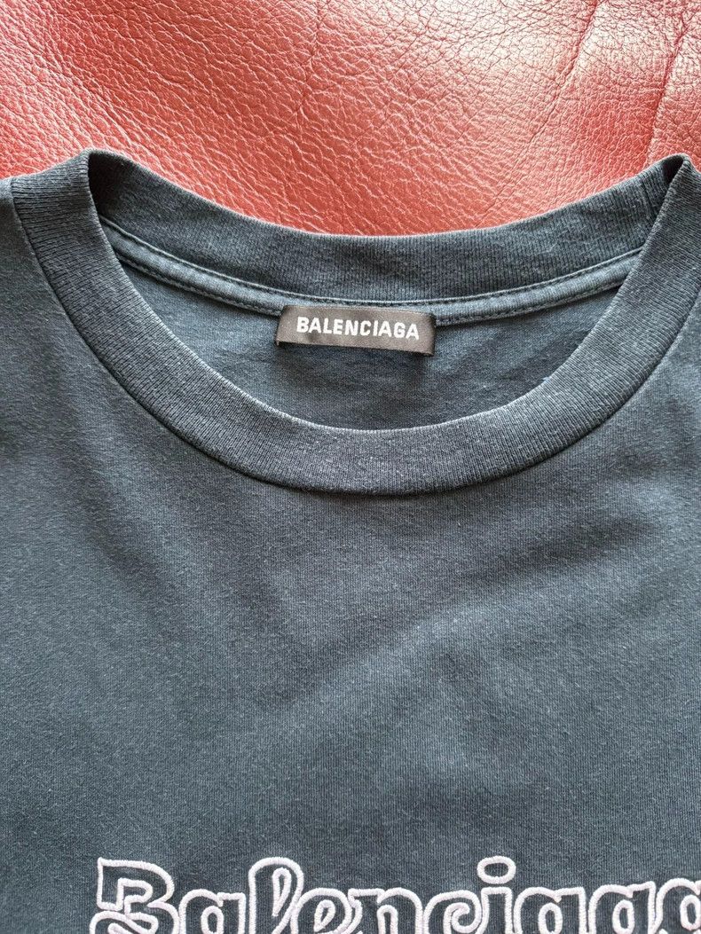 Balenciaga Balenciaga Navy blue cursive embroidered logo Size US M / EU 48-50 / 2 - 5 Thumbnail