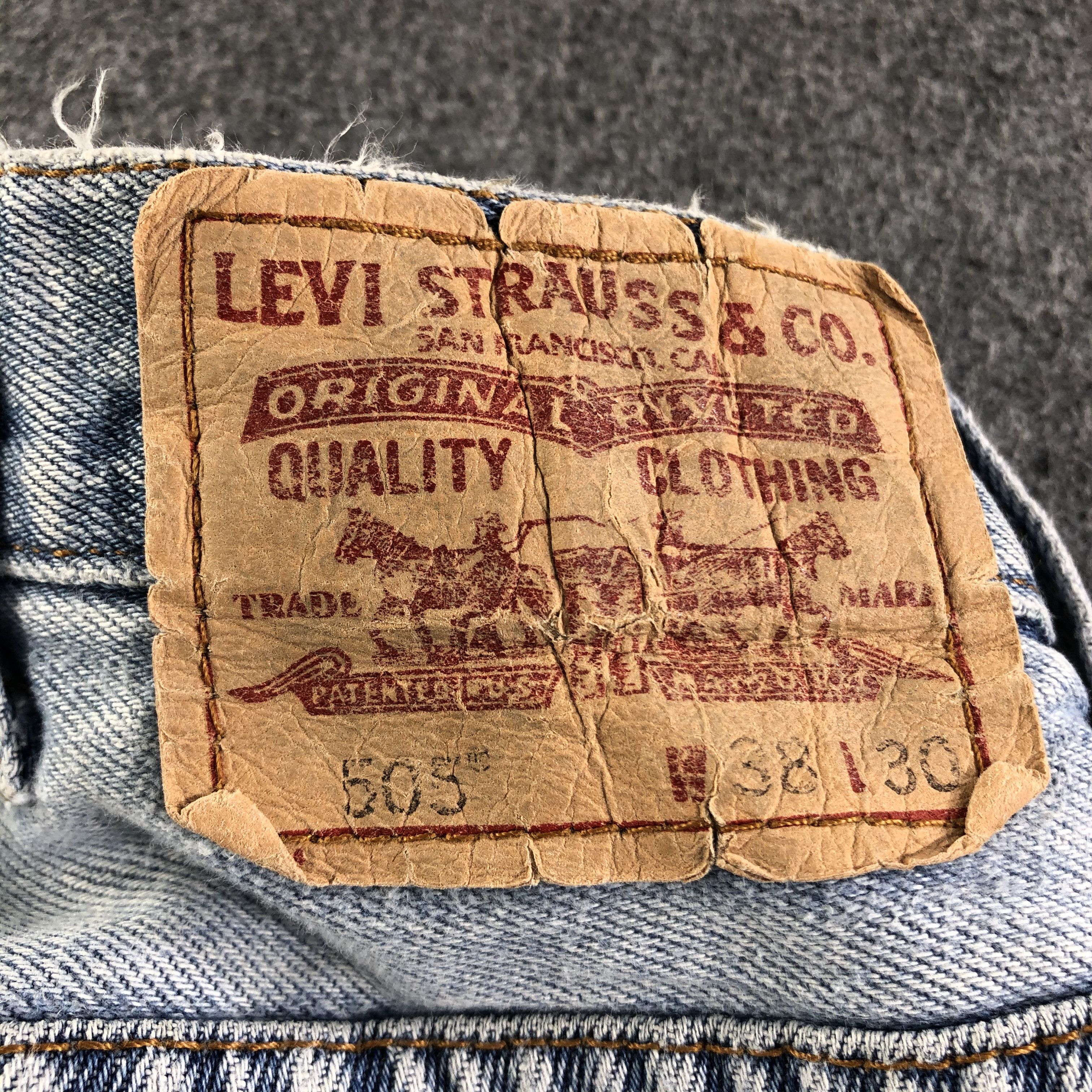 Levi's Vintage Light Wash Levis 505 Jeans-J3237 Size US 38 / EU 54 - 5 Thumbnail