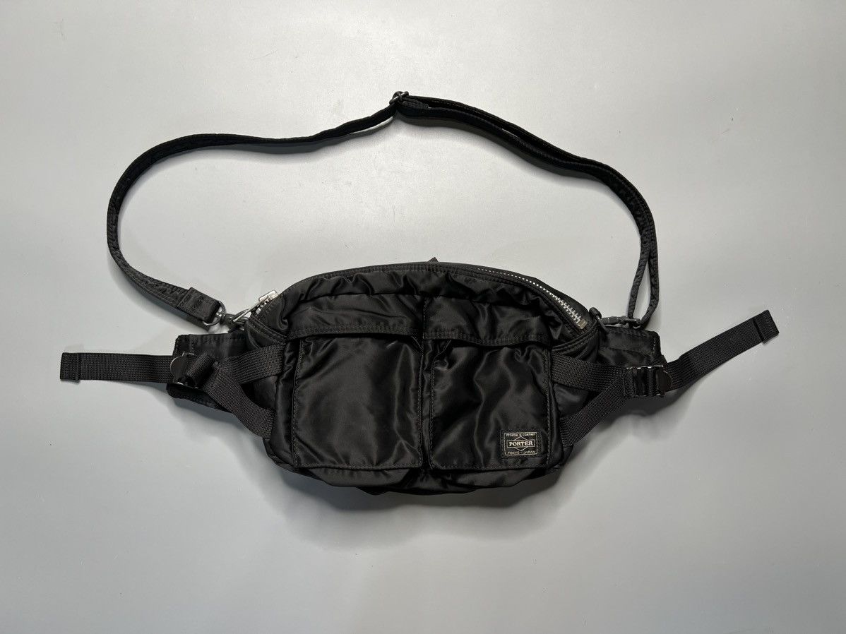 image of Yoshida & Co Porter Tanker 2 Way Belt And Crossbody Bag in Black, Men's