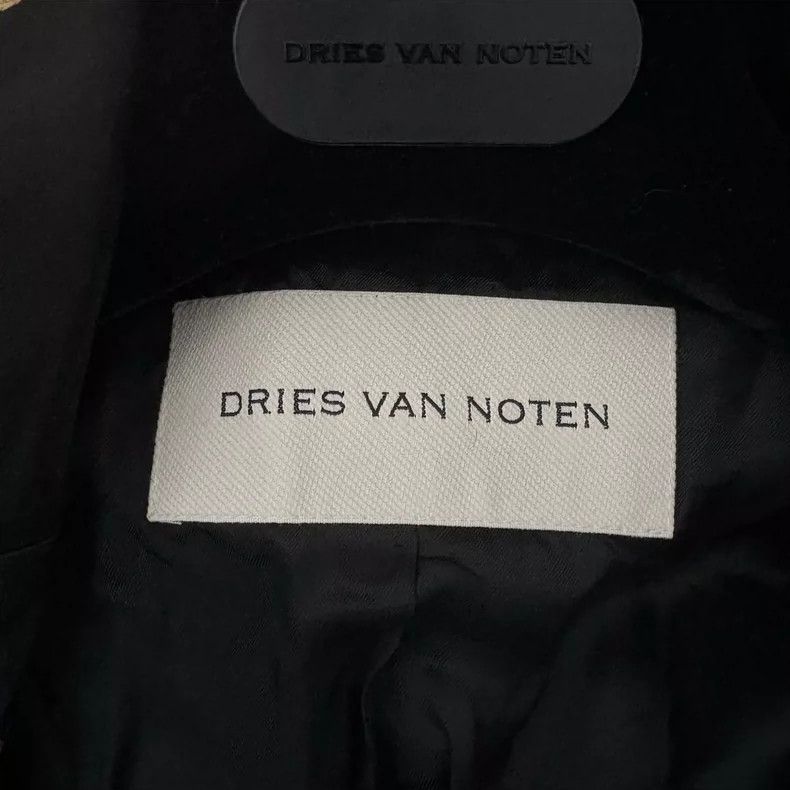DRIES VAN NOTEN Black and yellow color-blocked casual jack