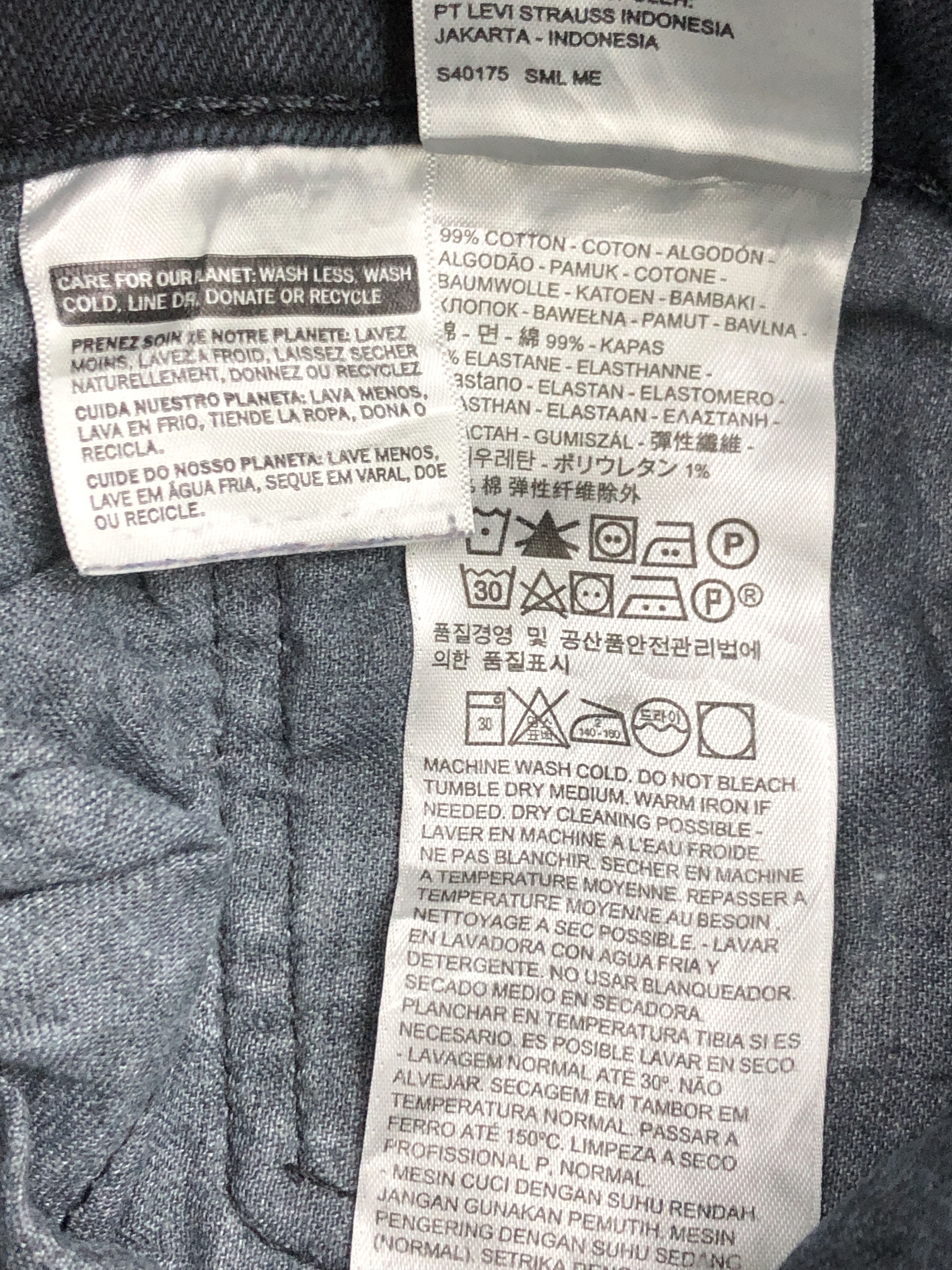 Levi's × Vintage Faded Black Vintage Levis 511 Jeans Size US 34 / EU 50 - 15 Thumbnail