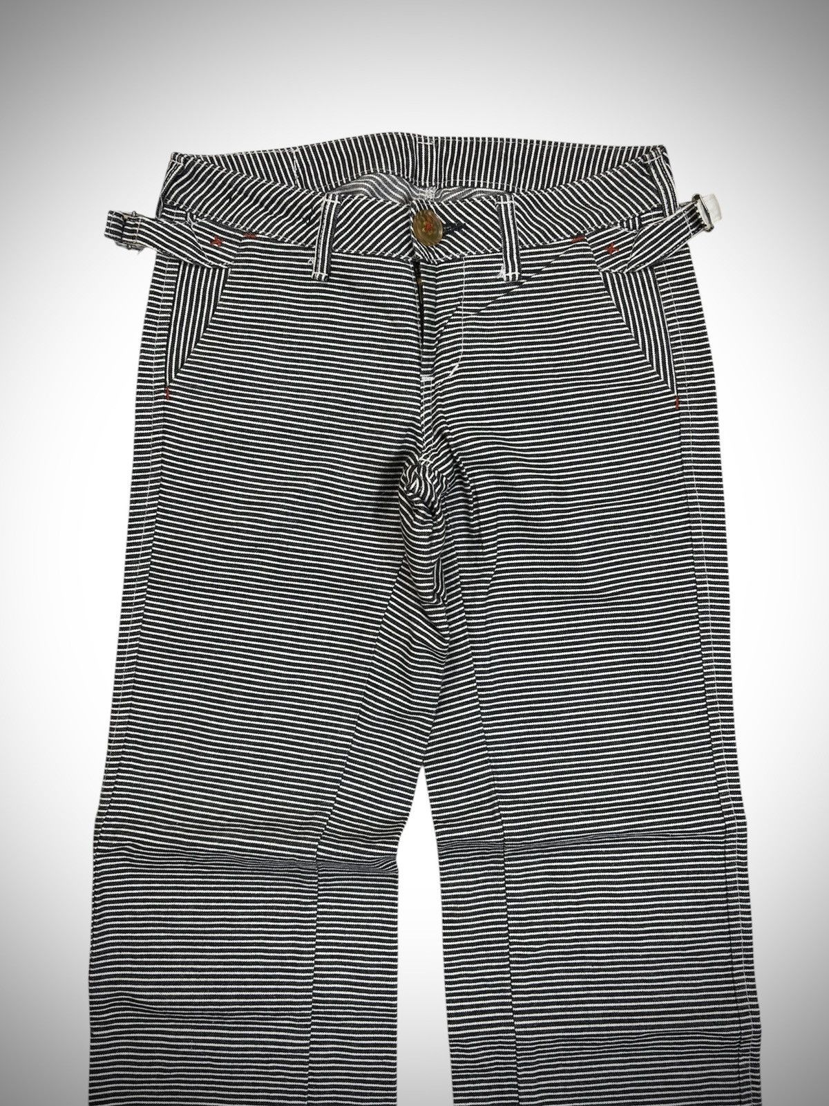 Japanese Brand 2000’s Johnbull - by KOJIMA Japan Hickory Jeans Buckleback Size US 28 / EU 44 - 5 Thumbnail
