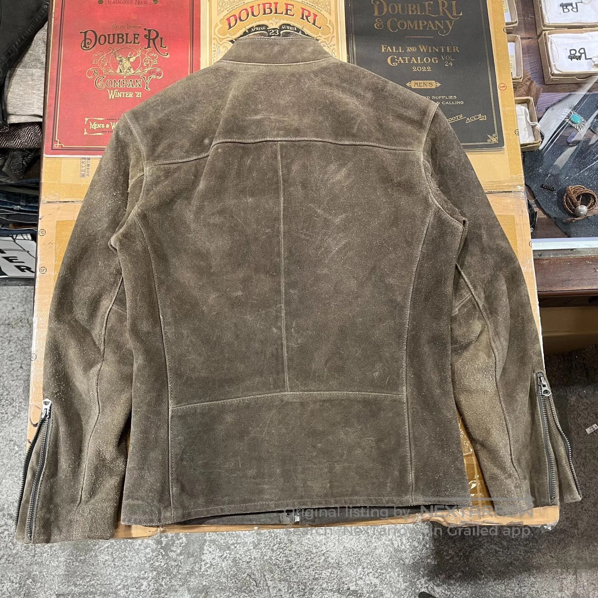 RRL Ralph Lauren vintage ralph lauren brown leather jacket. Size US XS / EU 42 / 0 - 3 Thumbnail